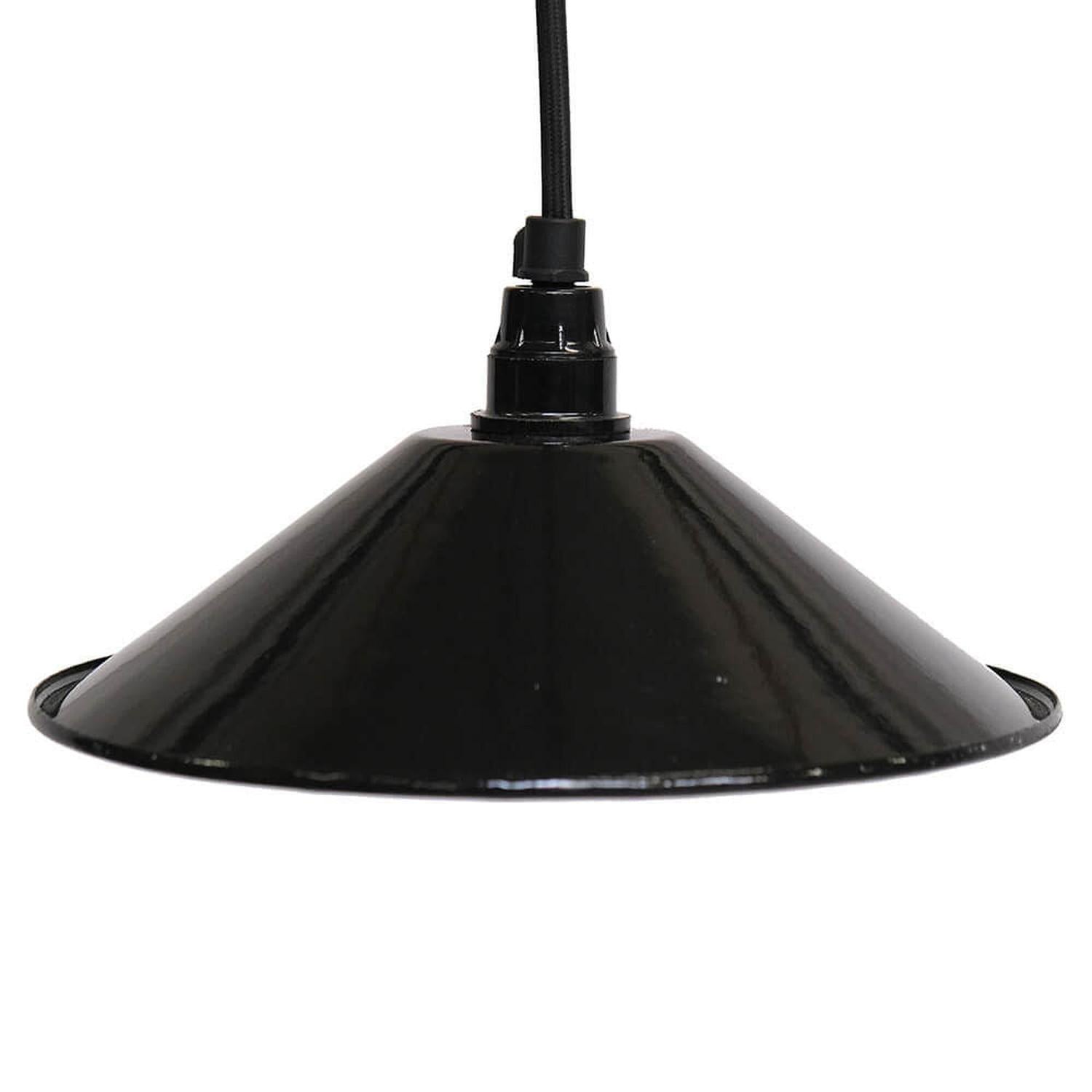 Hängelampe Enamel - Schwarz-Hängelampen-Trademark Living-le canapé