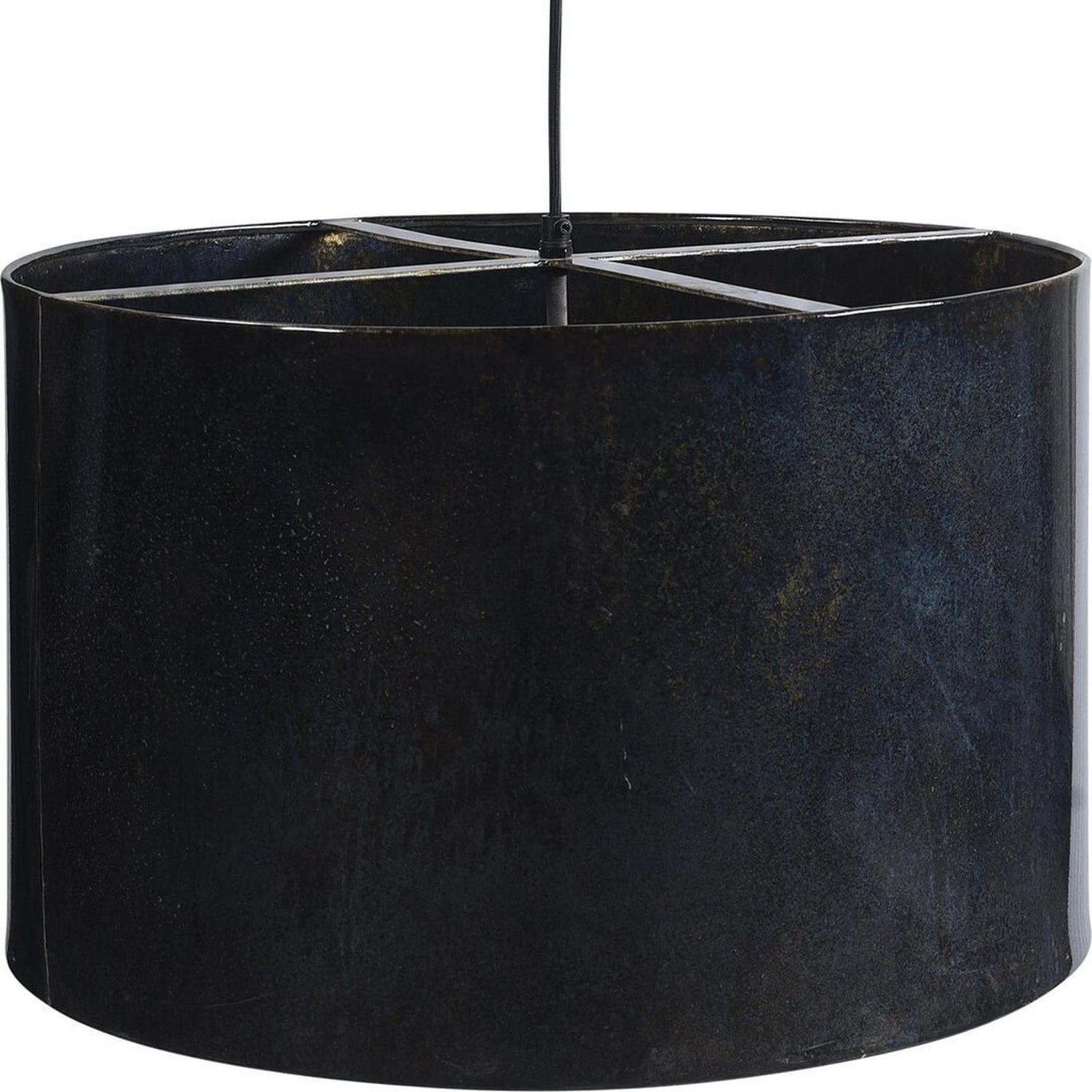 Hängelampe Jonah (L) - Dunkelblaumarmoriert-Hängelampen-Trademark Living-le canapé
