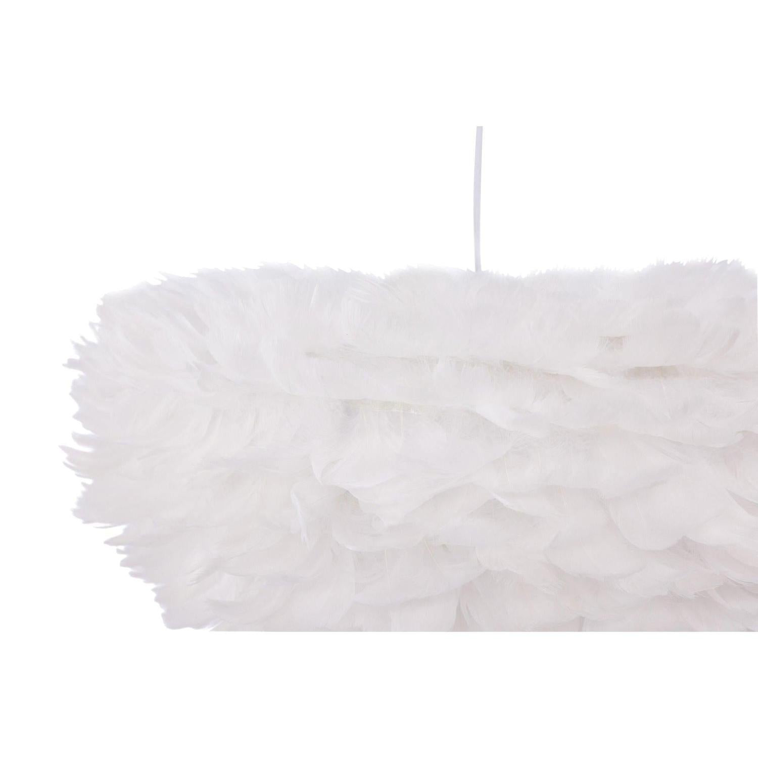 Hängelampe Nicola groß - Kunstfedern Weiß-Hängelampe-Venture Home-le canapé
