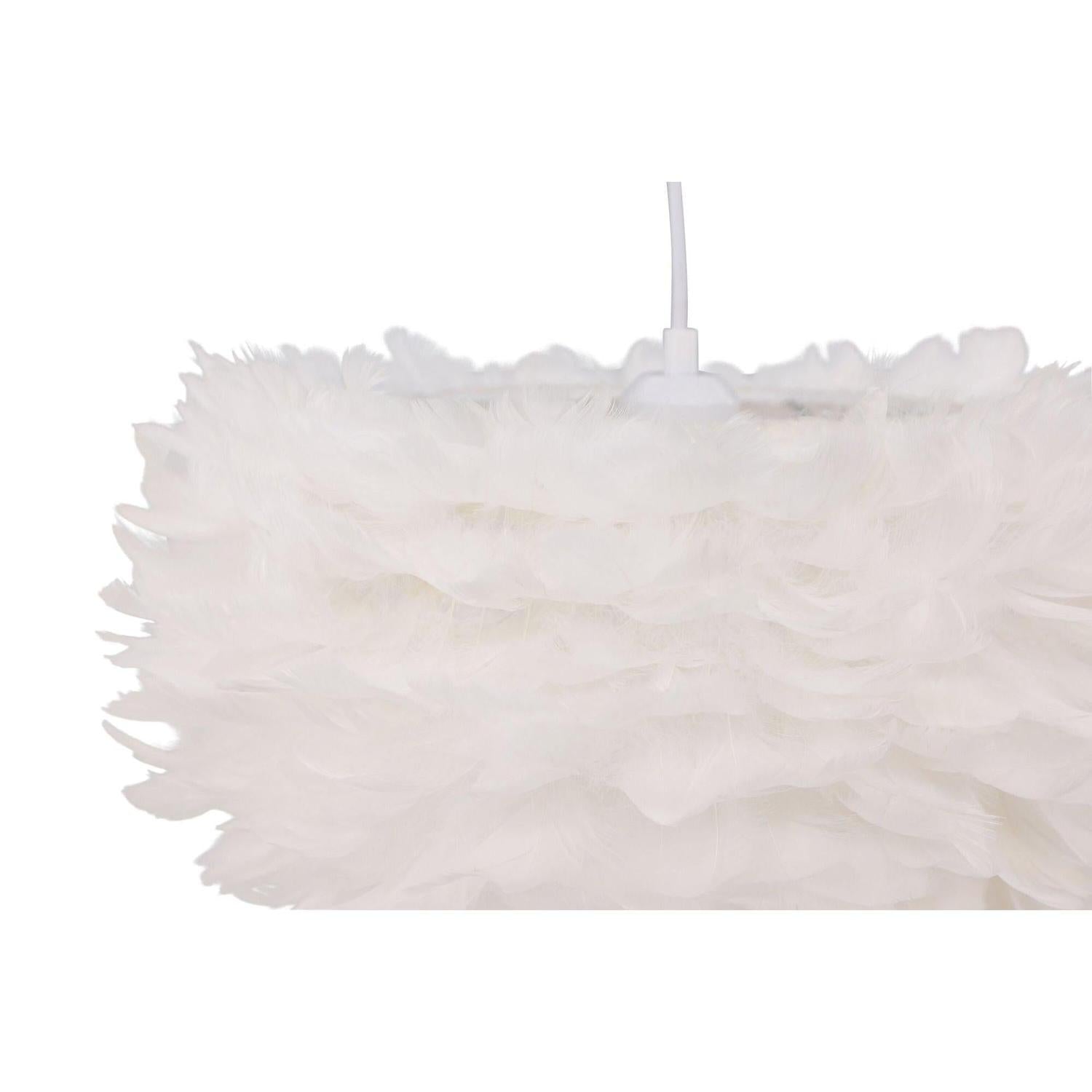 Hängelampe Nicola mittel - Kunstfedern Weiß-Hängelampe-Venture Home-le canapé