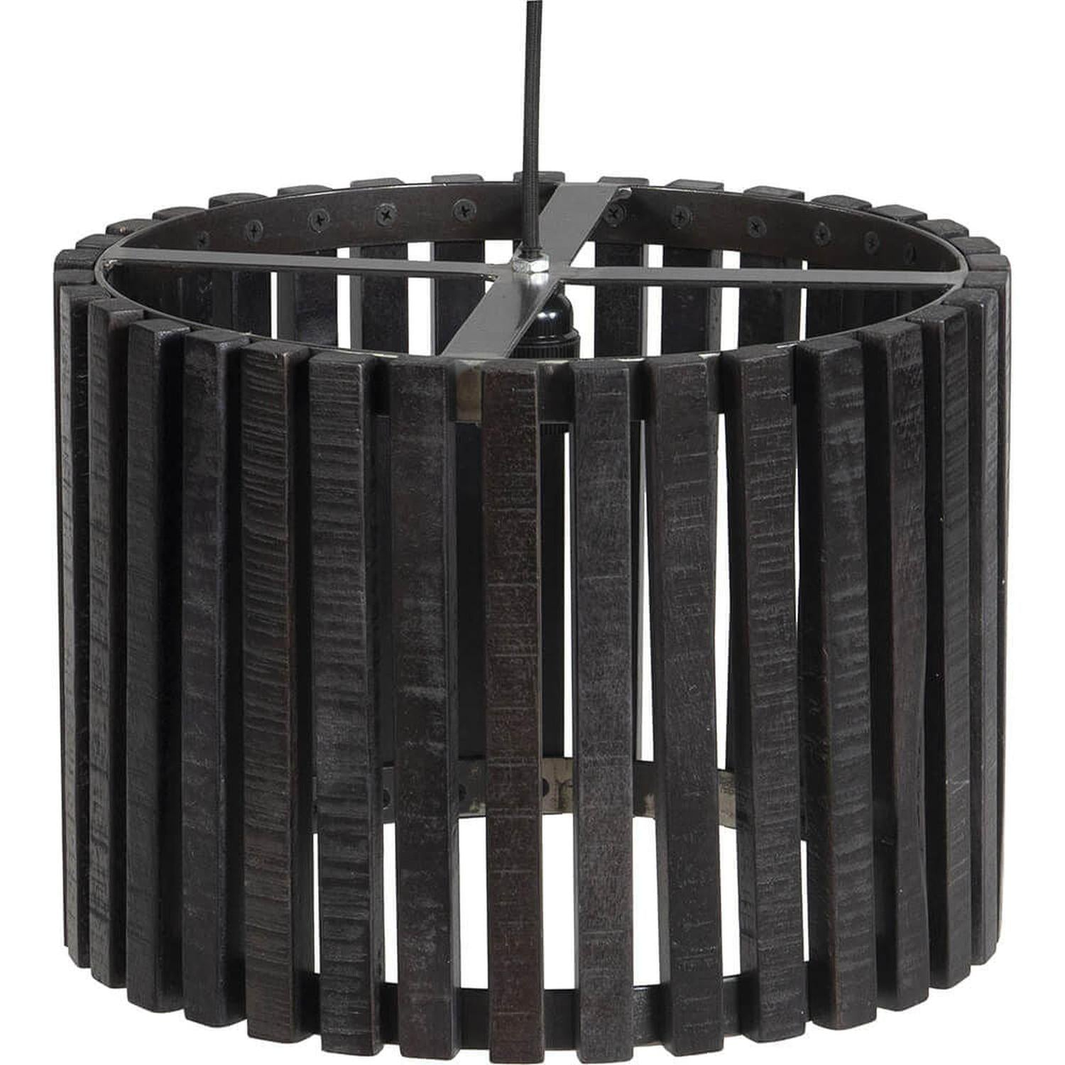 Hängelampe Norr aus Holz - Schwarz-Hängelampen-Trademark Living-le canapé