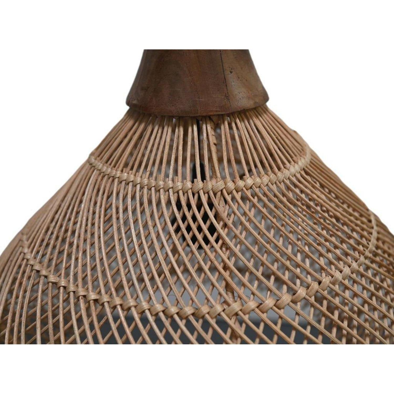 Hängelampe ø43cm aus Rattan - Natur-Hängelampe-HSM Collection-le canapé