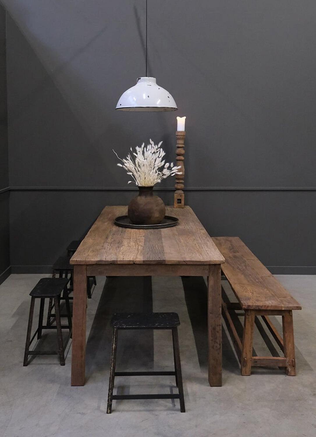 Hängelampe Sheen mit patinierter Emaille - Weiß-Hängelampe-Trademark Living-le canapé