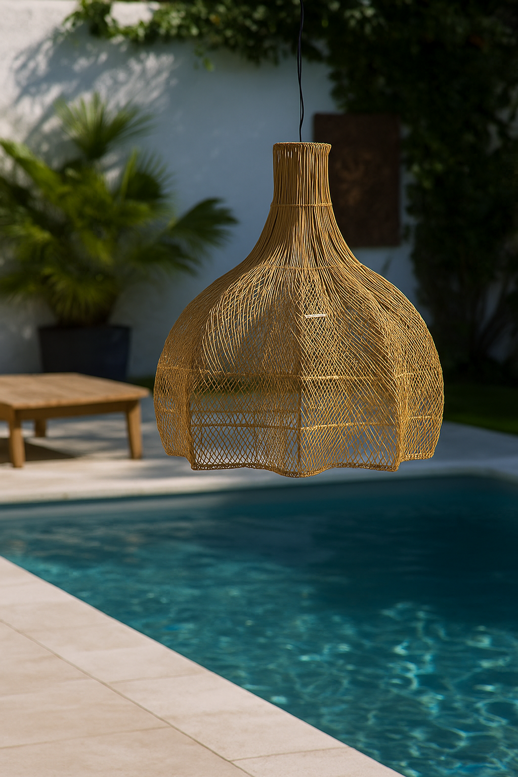 Hängelampe Star 120cm aus Rattan - Natur-Hängelampe-HSM Collection-le canapé