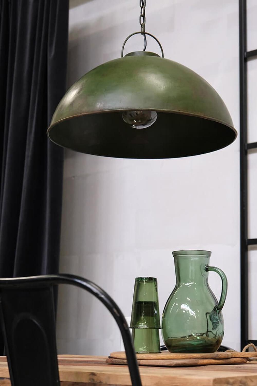 Hängelampe Thormann - Antikgrün-Hängelampen-Trademark Living-le canapé