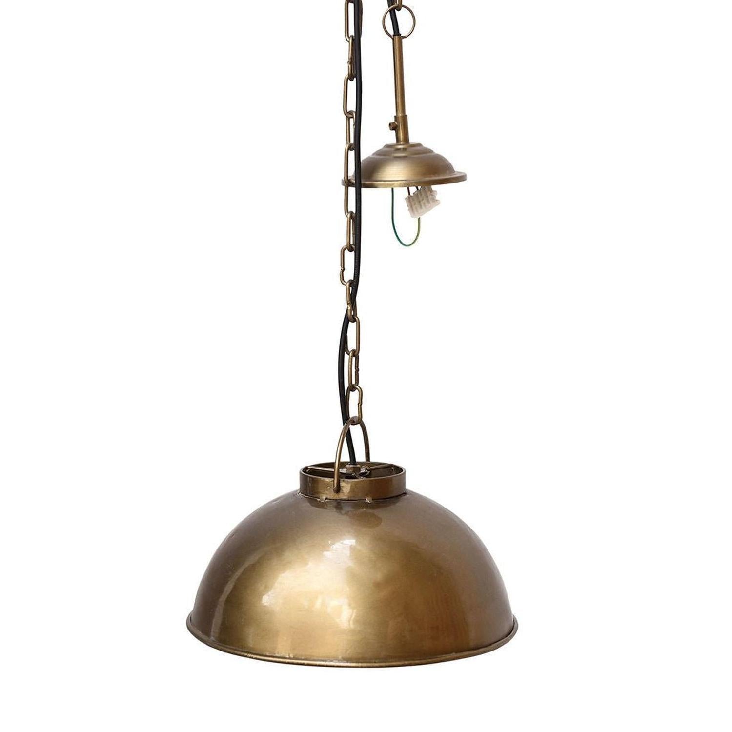 Hängelampe Thormann klein - Antikmessing-Hängelampe-Trademark Living-le canapé