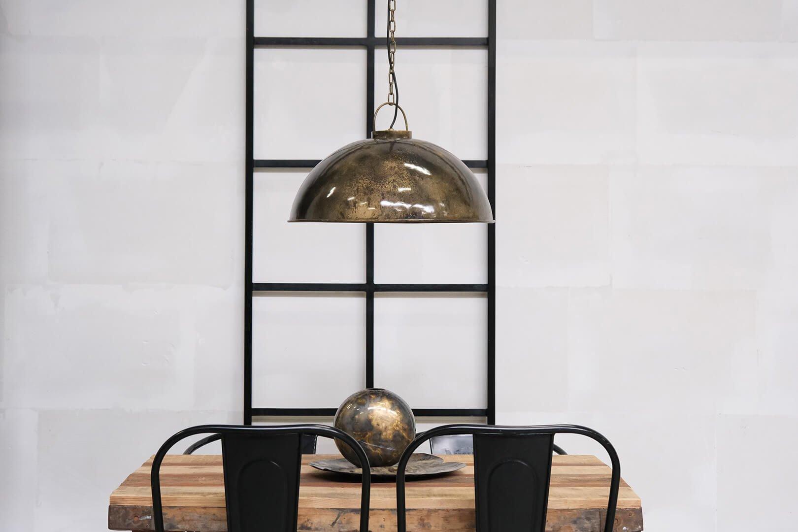 Hängelampe Thormann - Metallmarmoriert-Hängelampe-Trademark Living-le canapé
