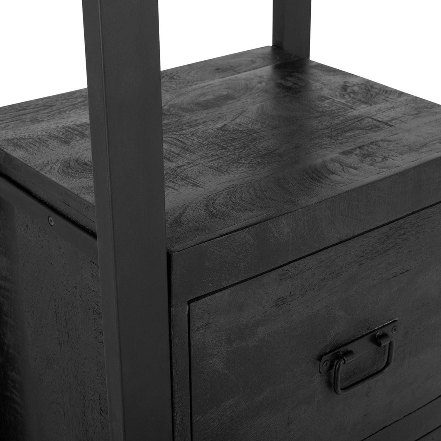 Highboard Britt 200cm - Schwarz-Highboards-Benoa-le canapé
