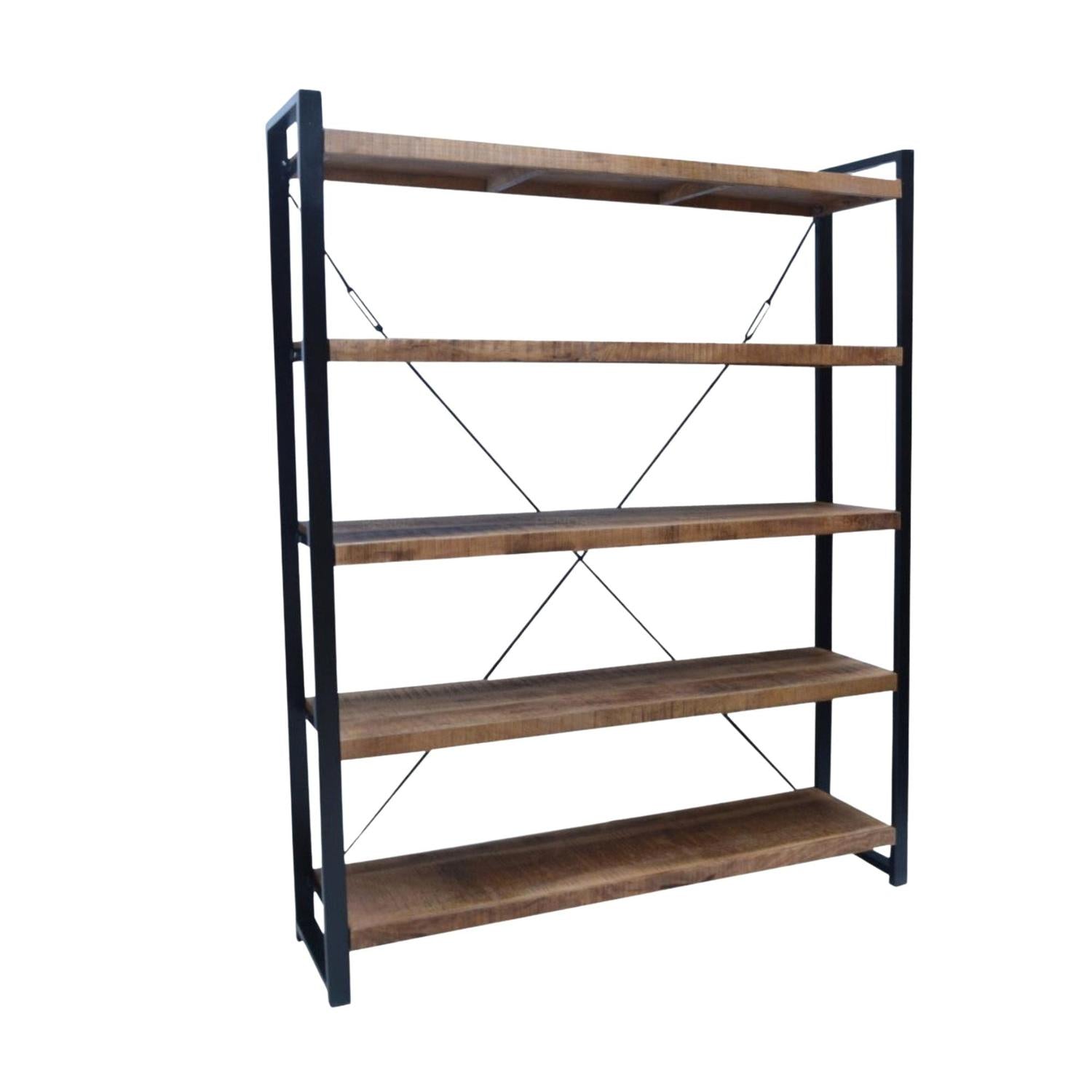 Highboard Britt aus Mangoholz 200cm - Braun-Highboards-Benoa-le canapé