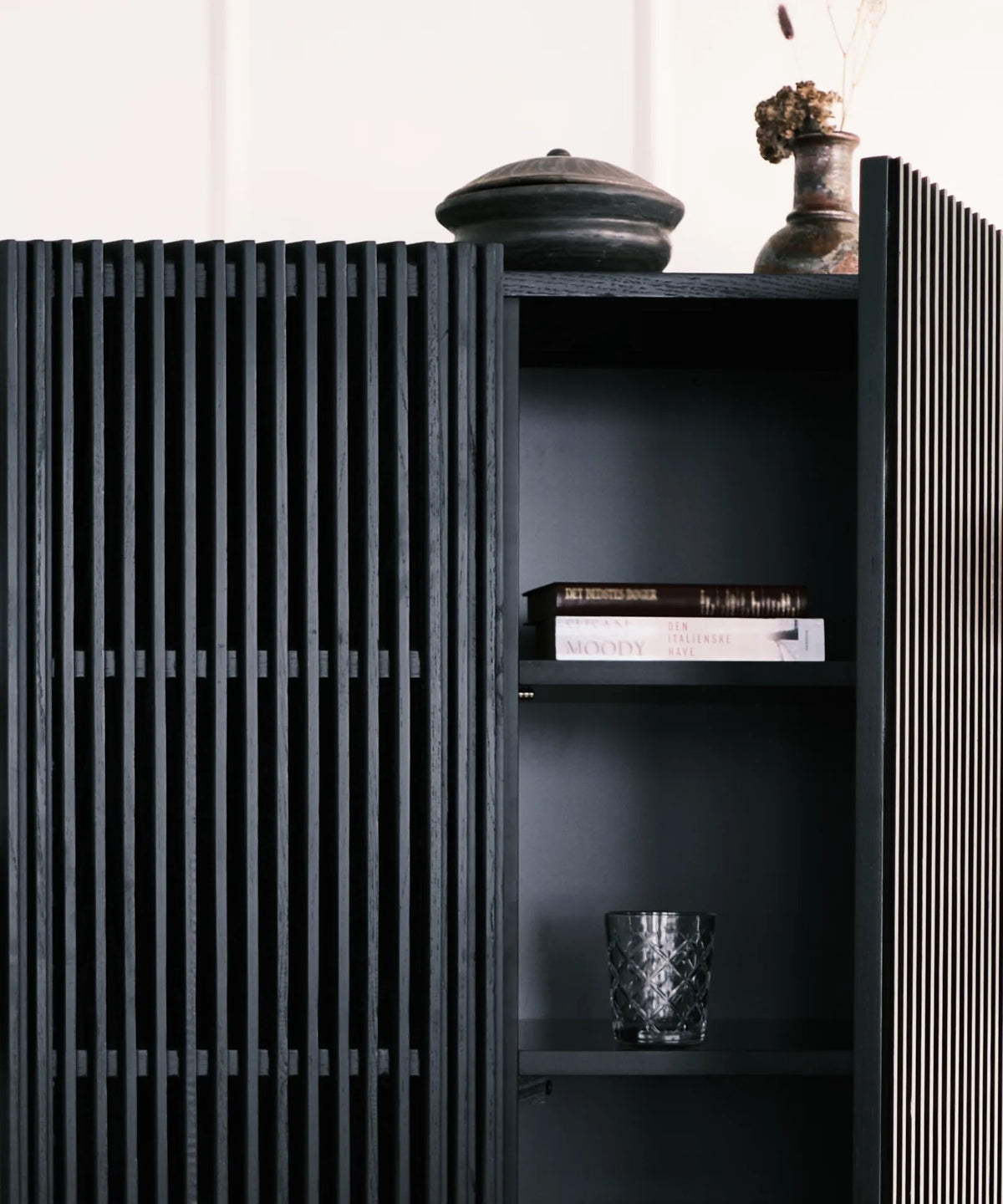 Highboard Louvre - Schwarz-Highboards-Njordec-le canapé