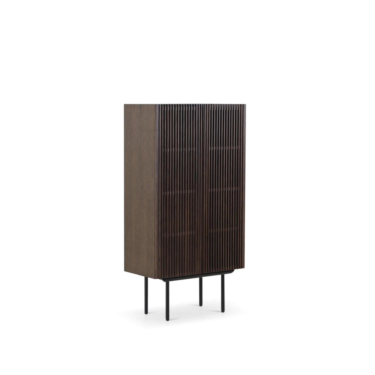 Highboard Louvre - Dunkelbraun-Highboards-Njordec-le canapé