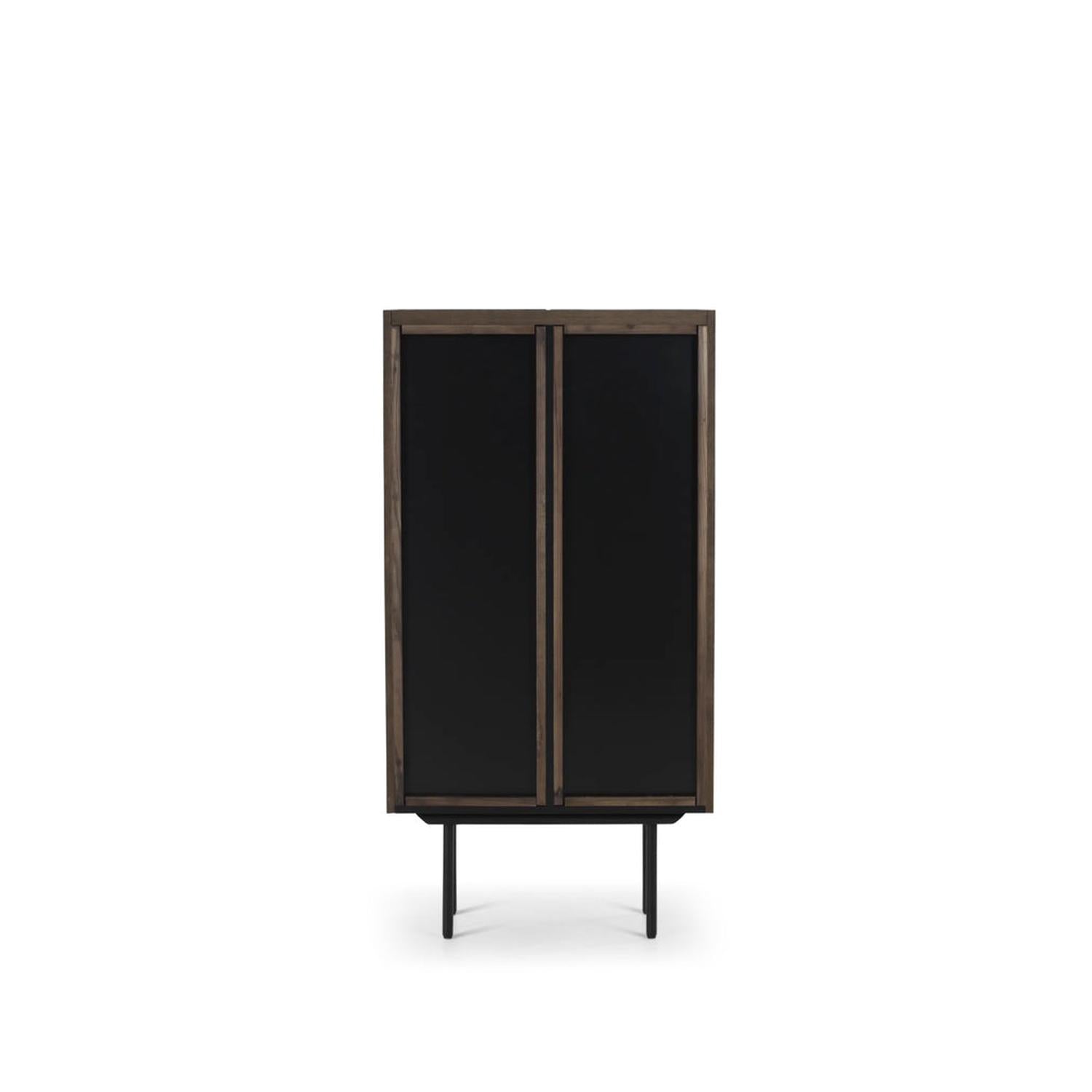 Highboard Louvre - Dunkelbraun-Highboards-Njordec-le canapé