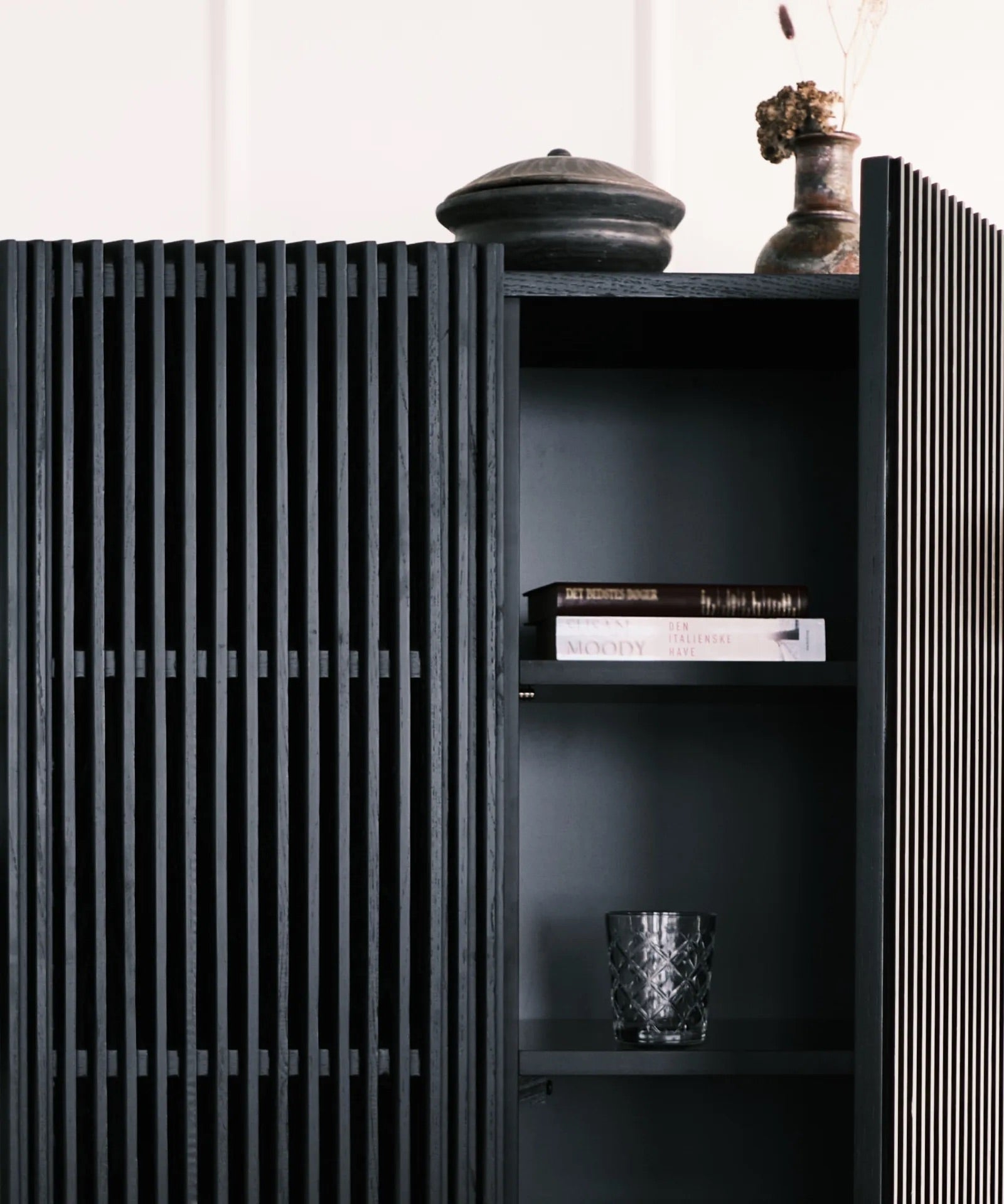 Highboard Louvre - Schwarz-Highboards-Njordec-le canapé