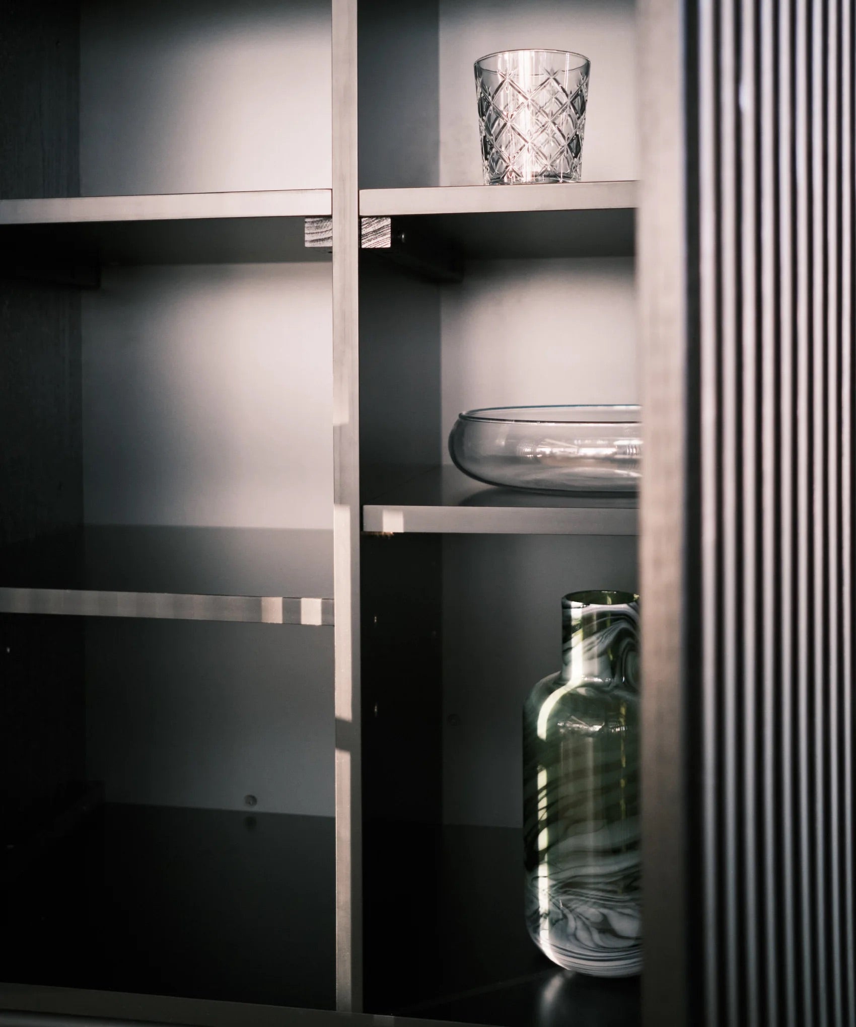 Highboard Louvre - Schwarz-Highboards-Njordec-le canapé