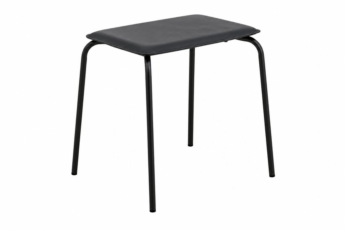 Hocker ESA mit Kunstledersitz - Schwarz-Lederhocker-Nordal A/S-le canapé