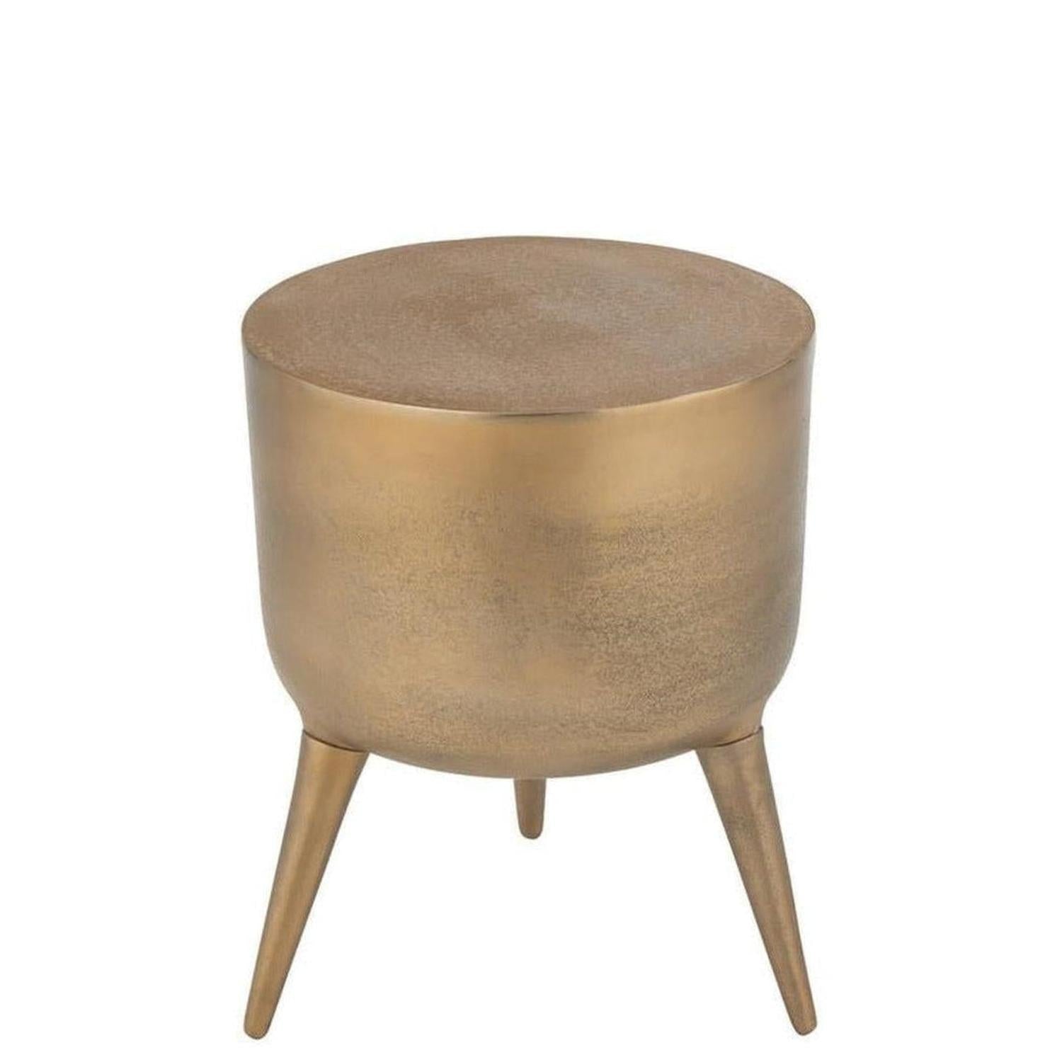 Hocker Fone aus Aluminium - Gold-Hocker-J-Line-le canapé