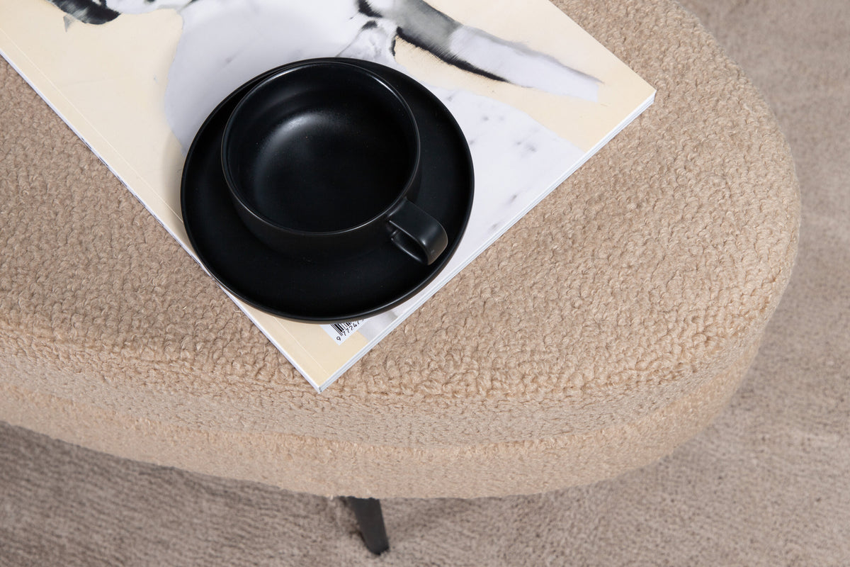 Hocker Otto - Beige-Poufs-Venture Home-le canapé
