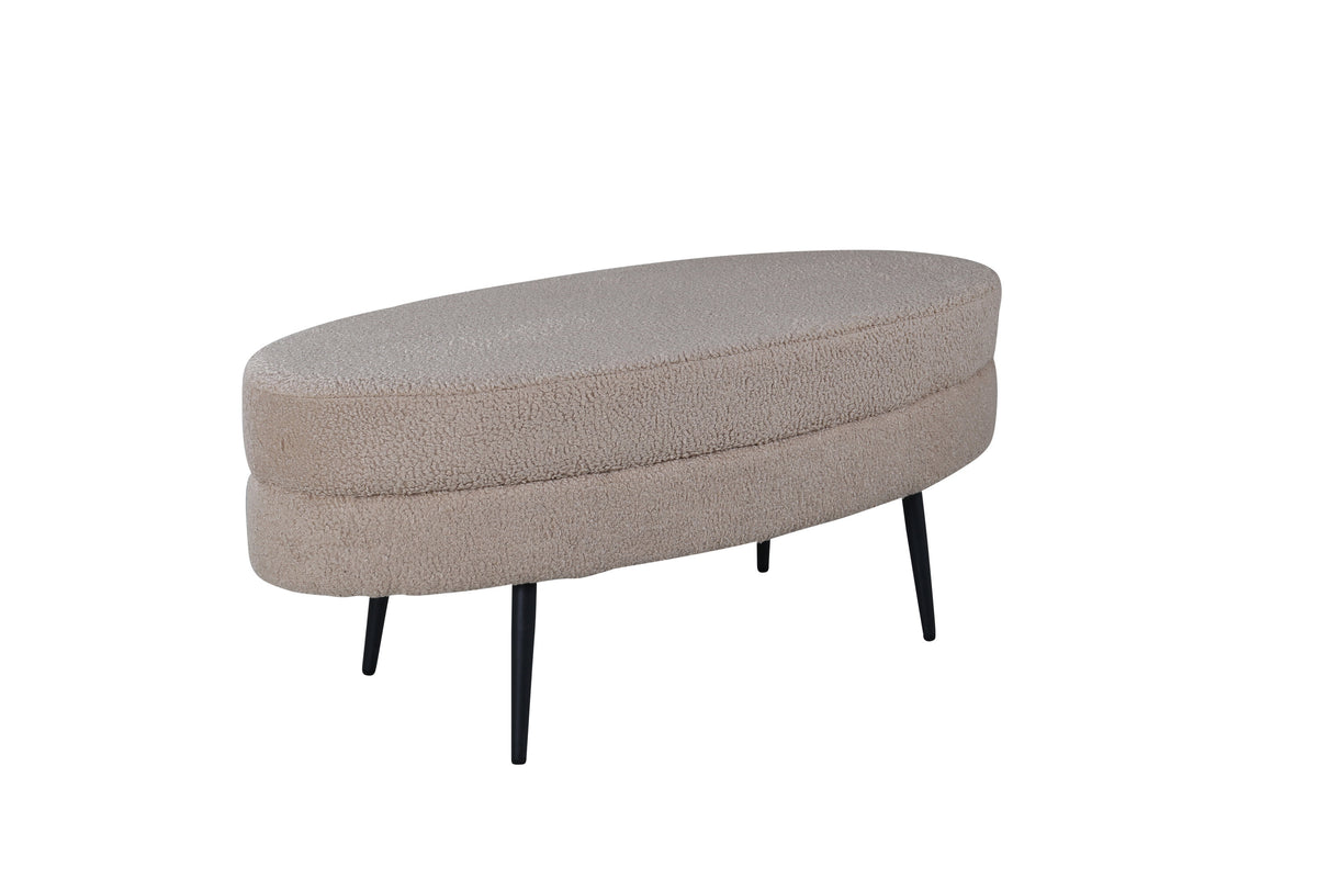 Hocker Otto - Beige-Poufs-Venture Home-le canapé
