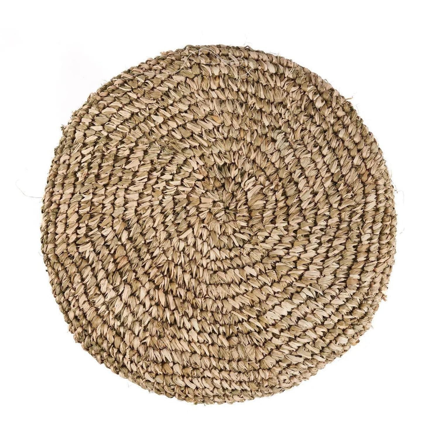 Hocker Raffia Tressed - Jungle Grün-Hocker-Bazar Bizar-le canapé