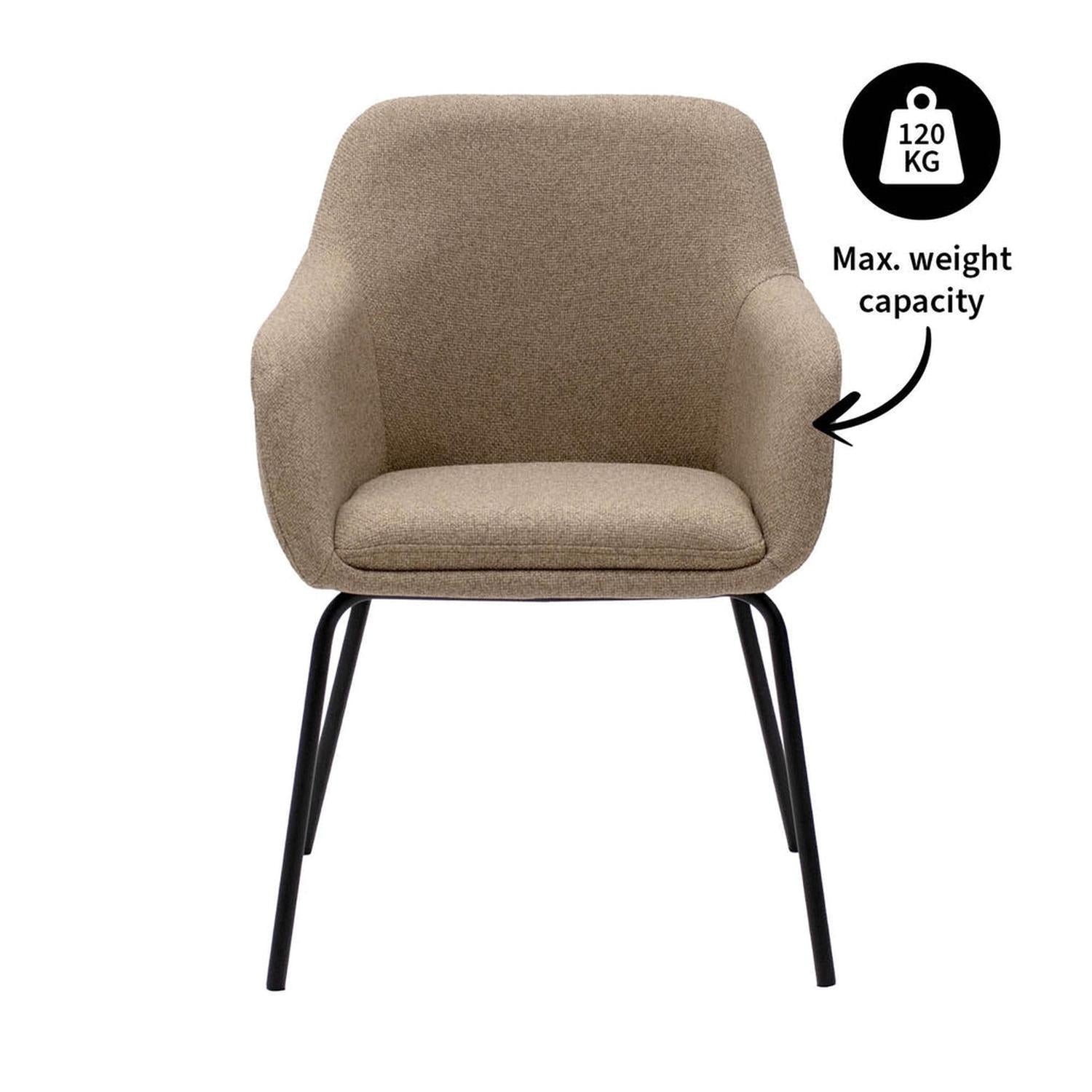 Esszimmerstuhl Daan - Beige-Esszimmerstuhl-le canapé