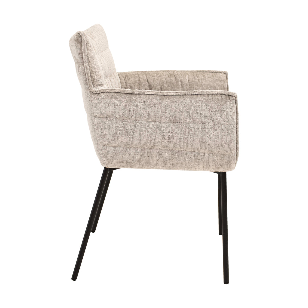 Esszimmerstuhl Goos - Grau/Beige-Esszimmerstuhl-le canapé