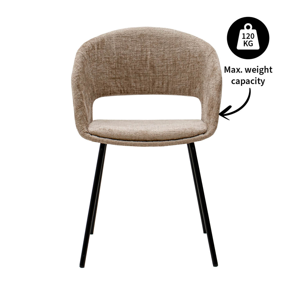 Esszimmerstuhl Mette - Beige-Esszimmerstuhl-le canapé