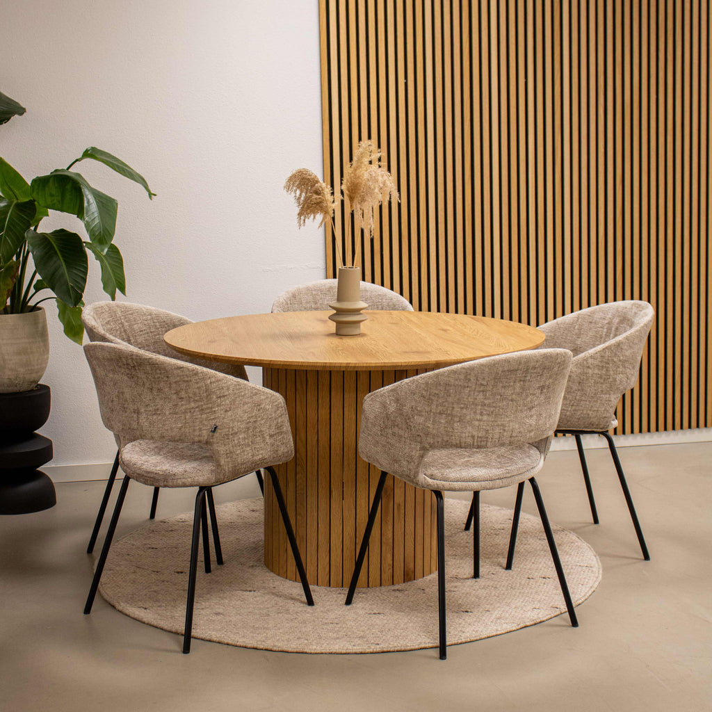 Esszimmerstuhl Mette - Beige-Esszimmerstuhl-le canapé