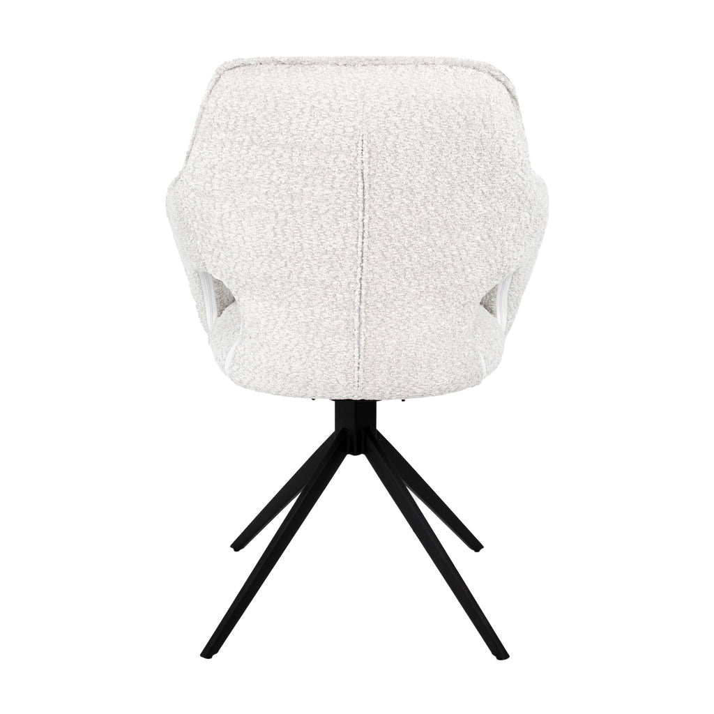 Dreshtuhl Zara - Creme-Esszimmerstuhl-le canapé