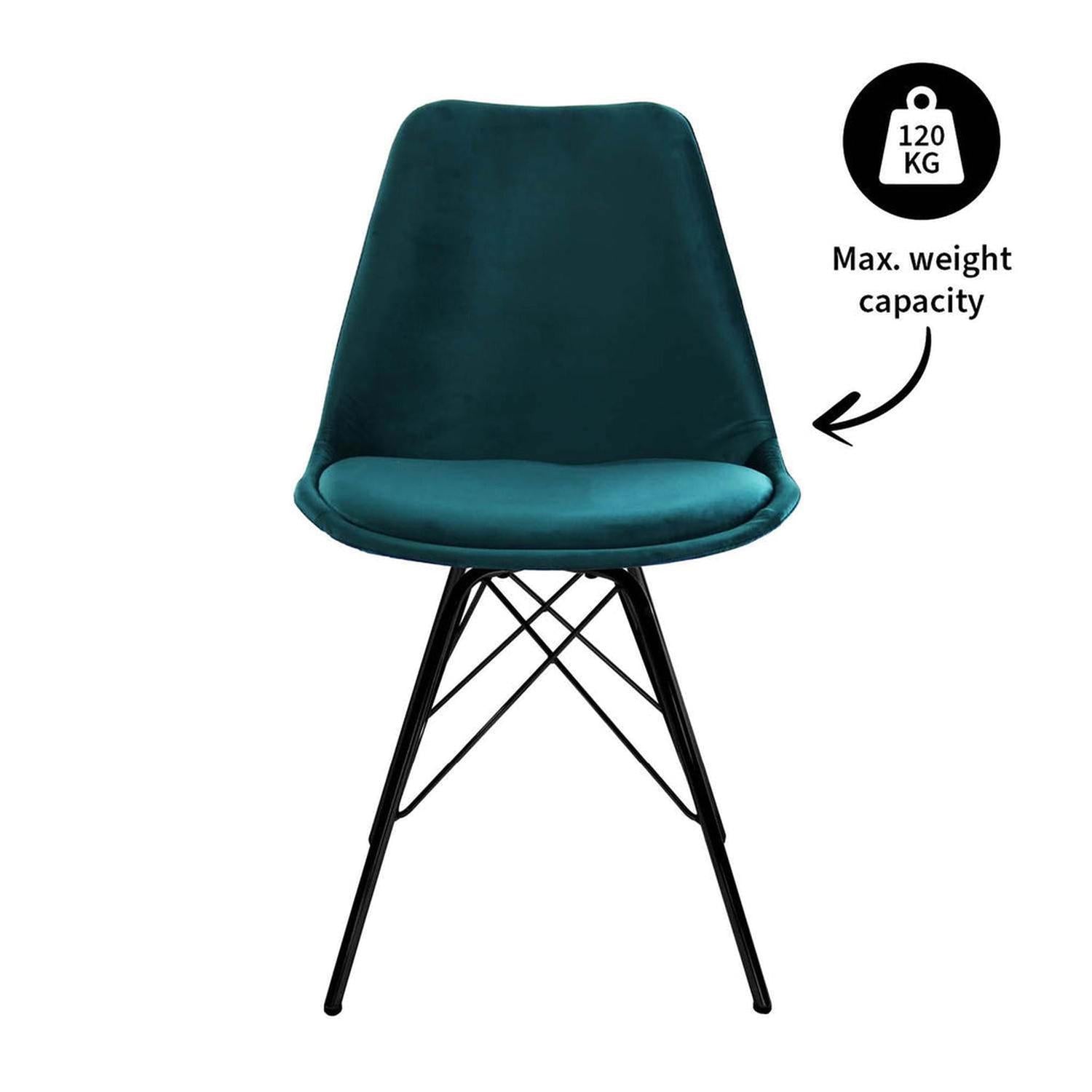Esszimmerstuhl Velvet - Blau-Esszimmerstuhl-le canapé