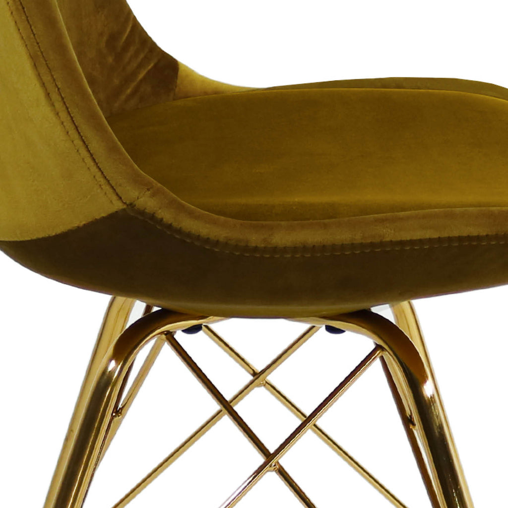 Esszimmerstuhl Velvet - Gold-Esszimmerstuhl-le canapé