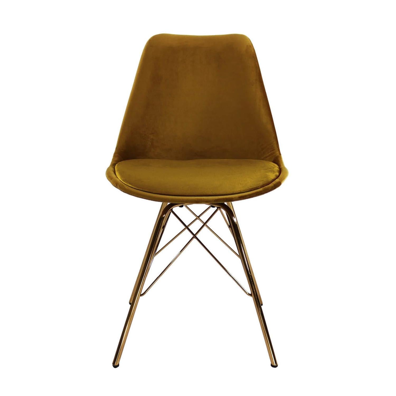 Esszimmerstuhl Velvet - Gold-Esszimmerstuhl-le canapé