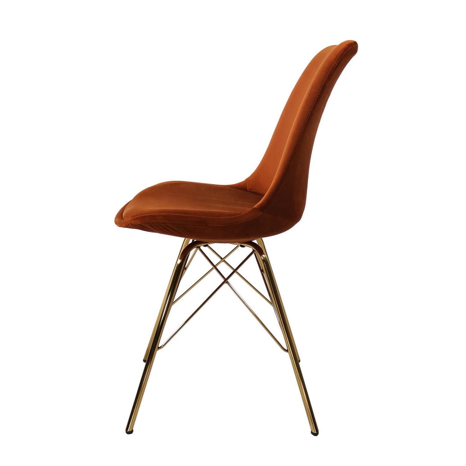 Esszimmerstuhl Velvet - Orange-Esszimmerstuhl-le canapé