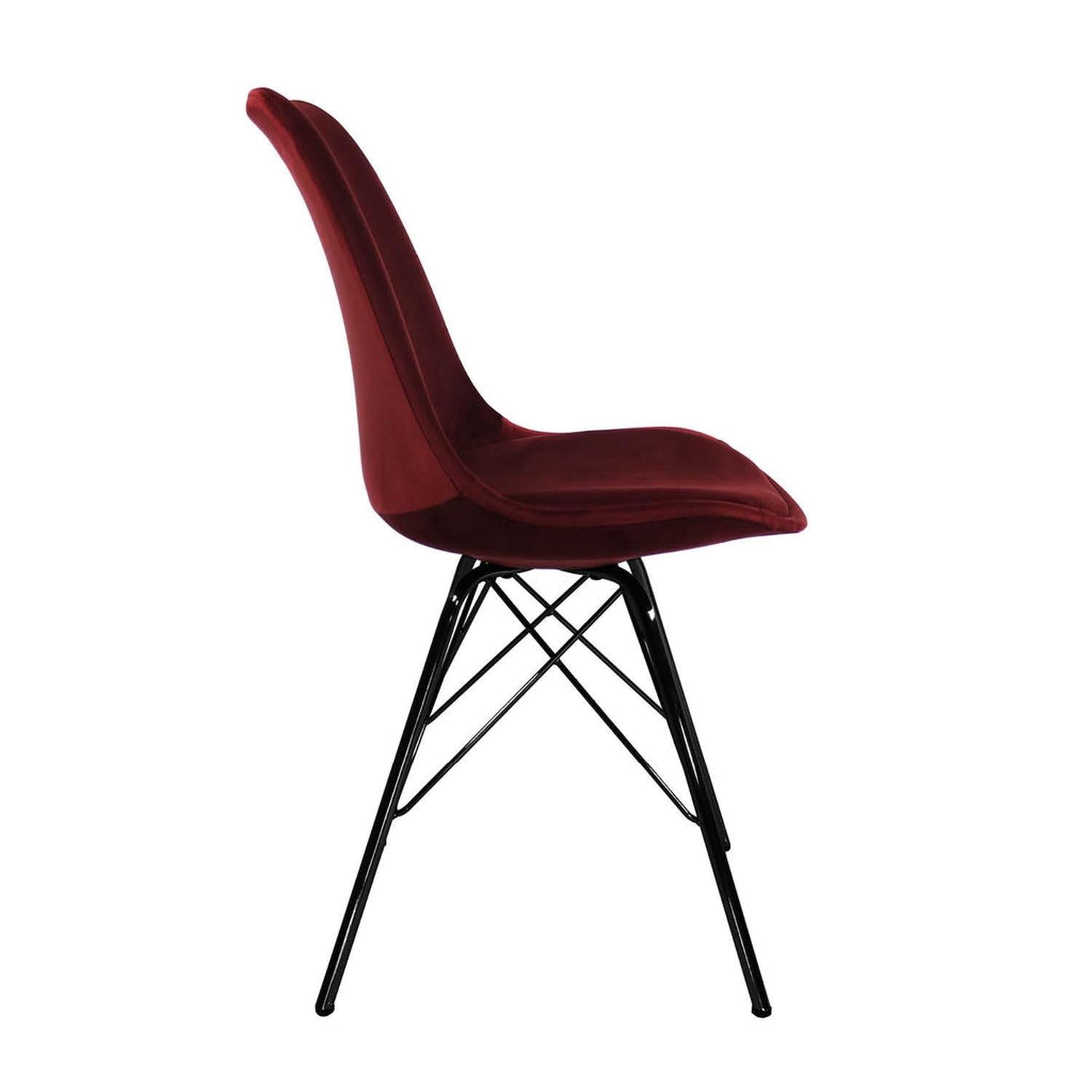 Esszimmerstuhl Velvet - Rot-Esszimmerstuhl-le canapé