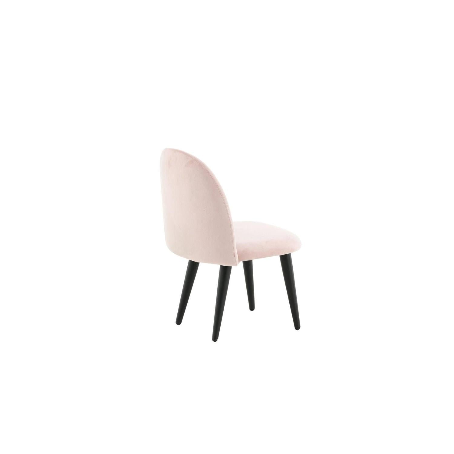 Kinderstuhl XXS 2er-Set aus Samt - Pink-Kinderstuhl-Venture Home-le canapé
