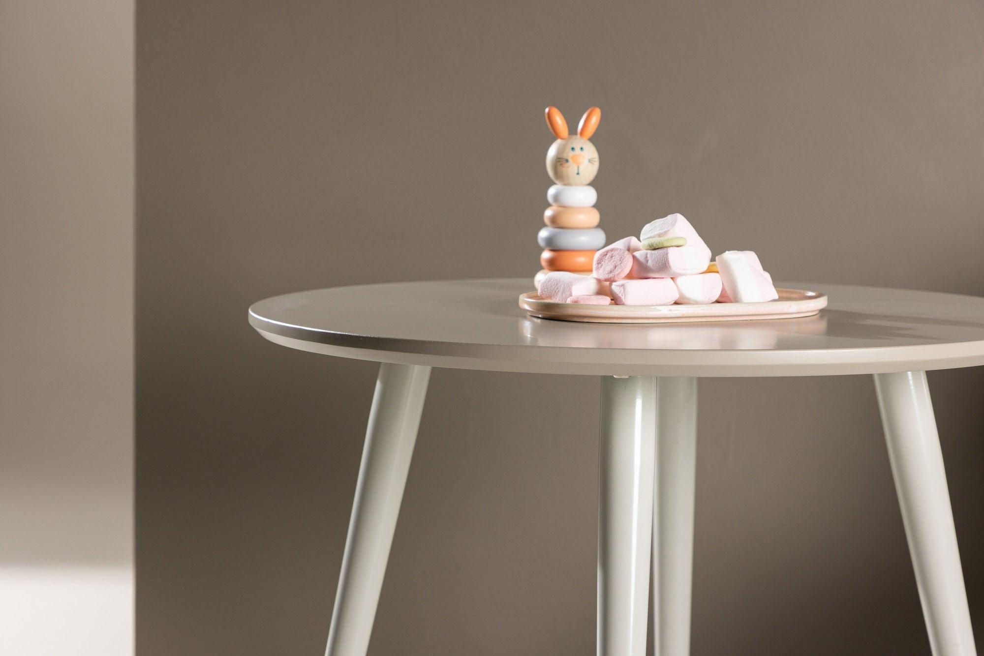 Kindertisch Plaza ø60cm - Beige (FSC 100%)-Kindertische-Venture Home-le canapé