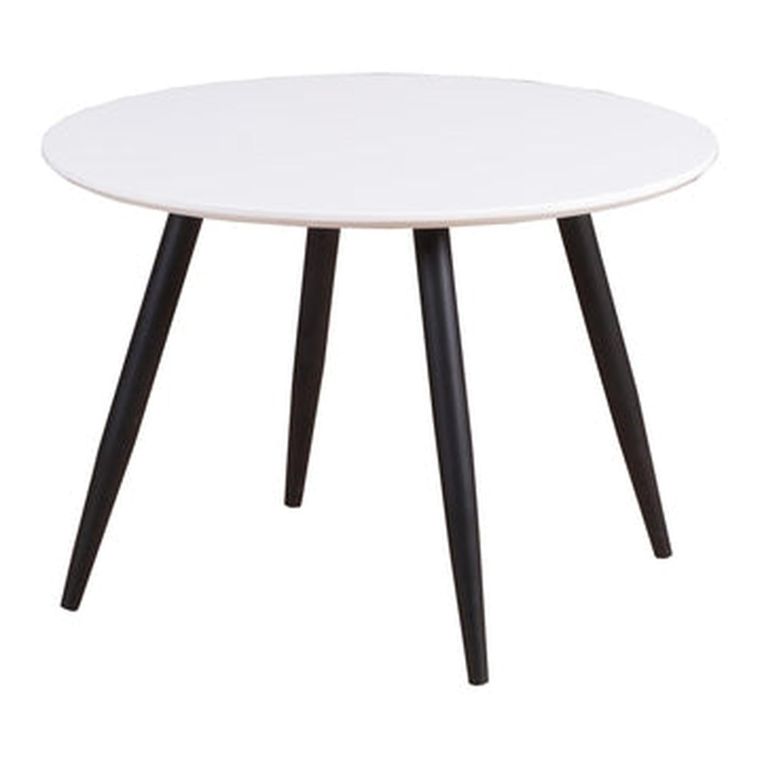 Kindertisch Plaza Ø60cm - Weiß/Schwarz-Kindertische-Venture Home-le canapé
