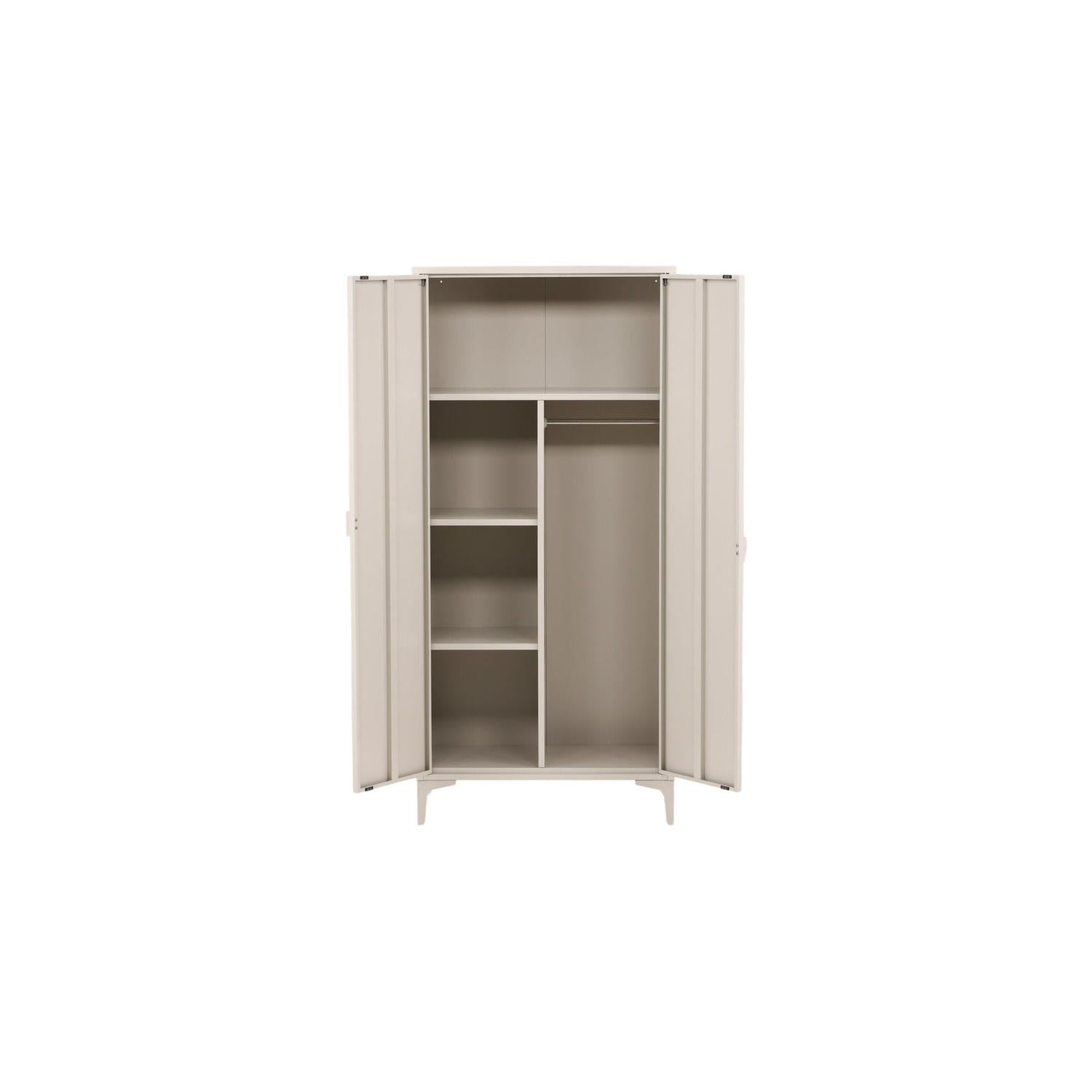 Kleiderschrank Piring 183cm aus Metall - Beige-Kleiderschränke-Venture Home-le canapé
