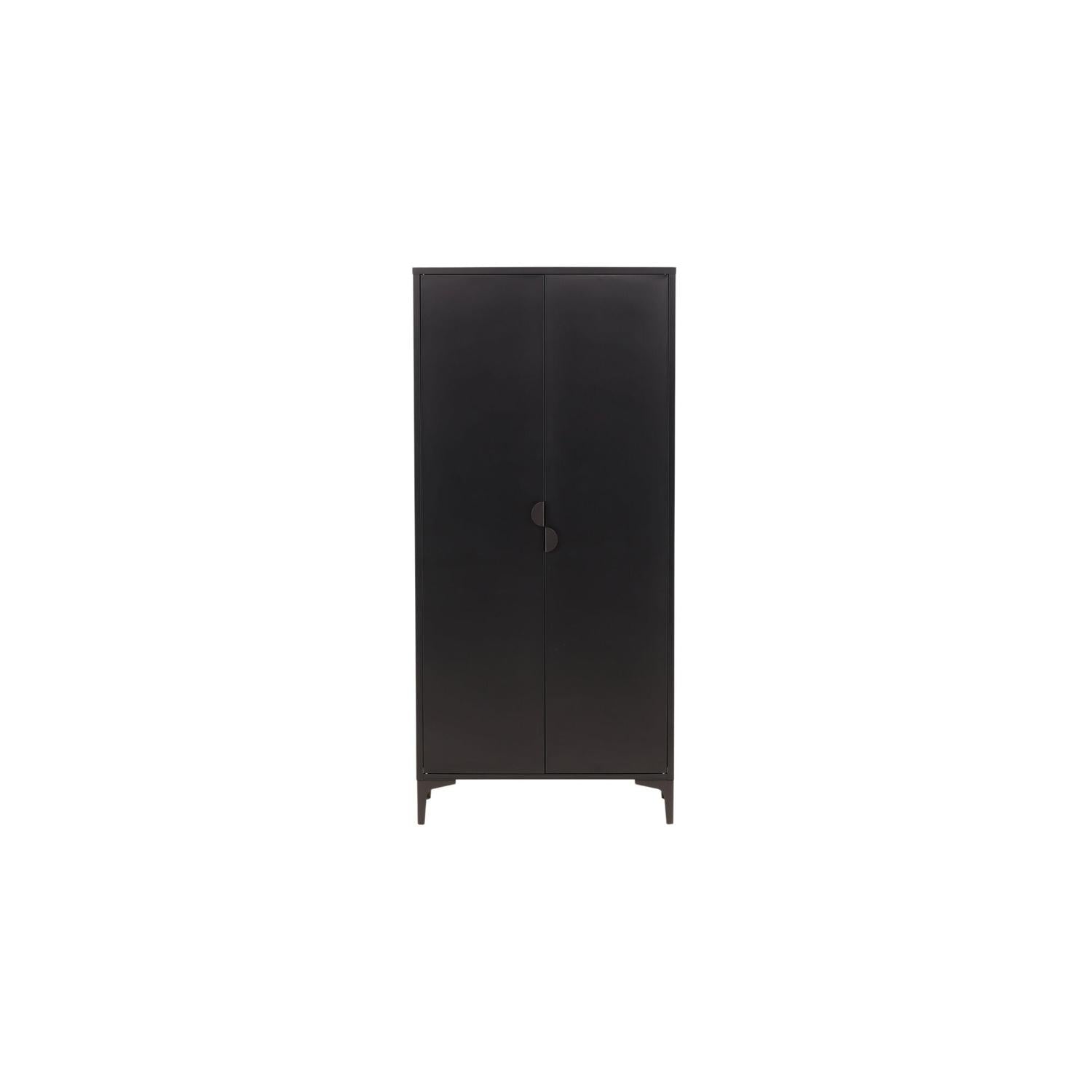 Kleiderschrank Piring 183cm aus Metall - Schwarz-Kleiderschränke-Venture Home-le canapé