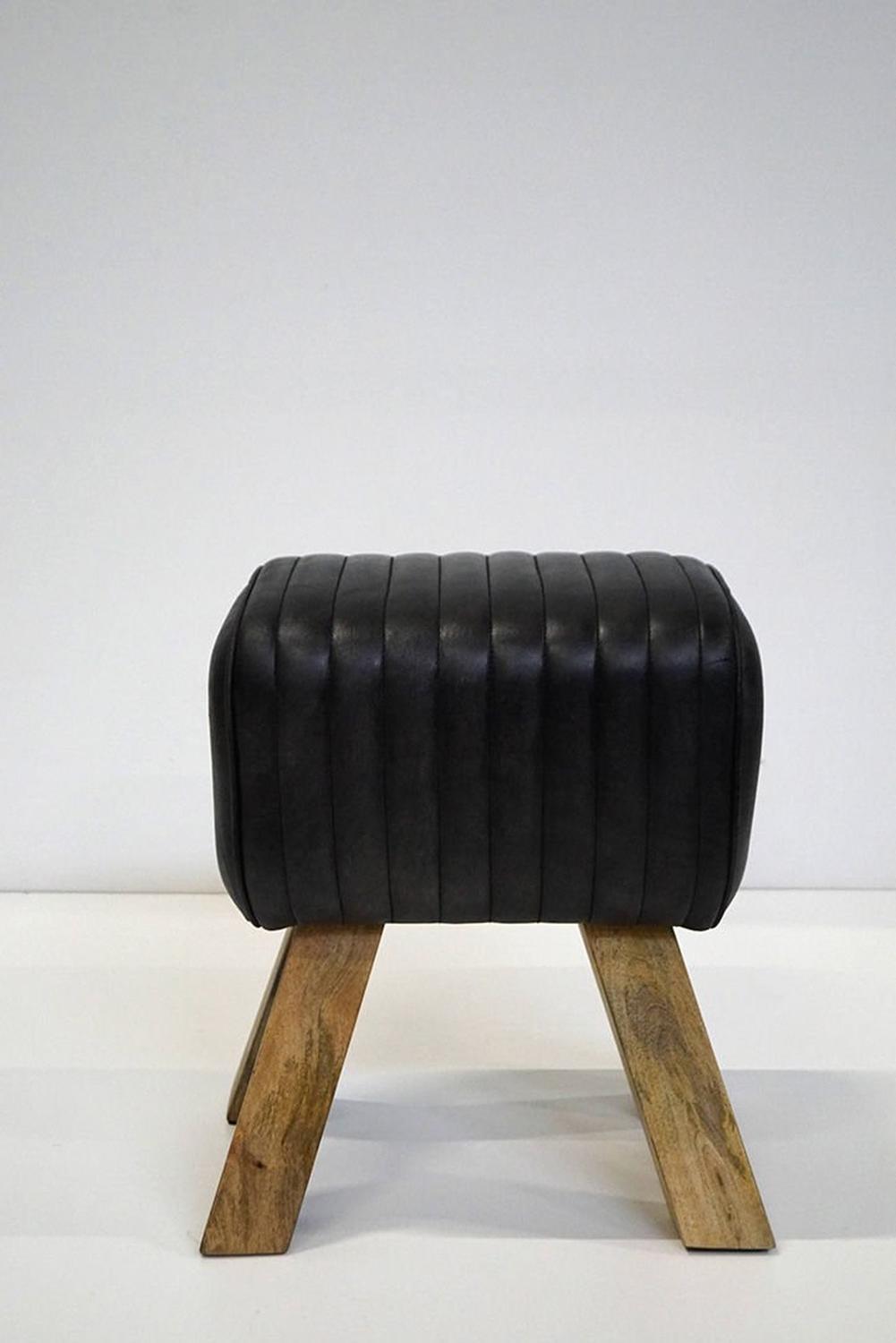 Kleiner Lederbock Jumper - Schwarz-Bänke-Trademark Living-le canapé