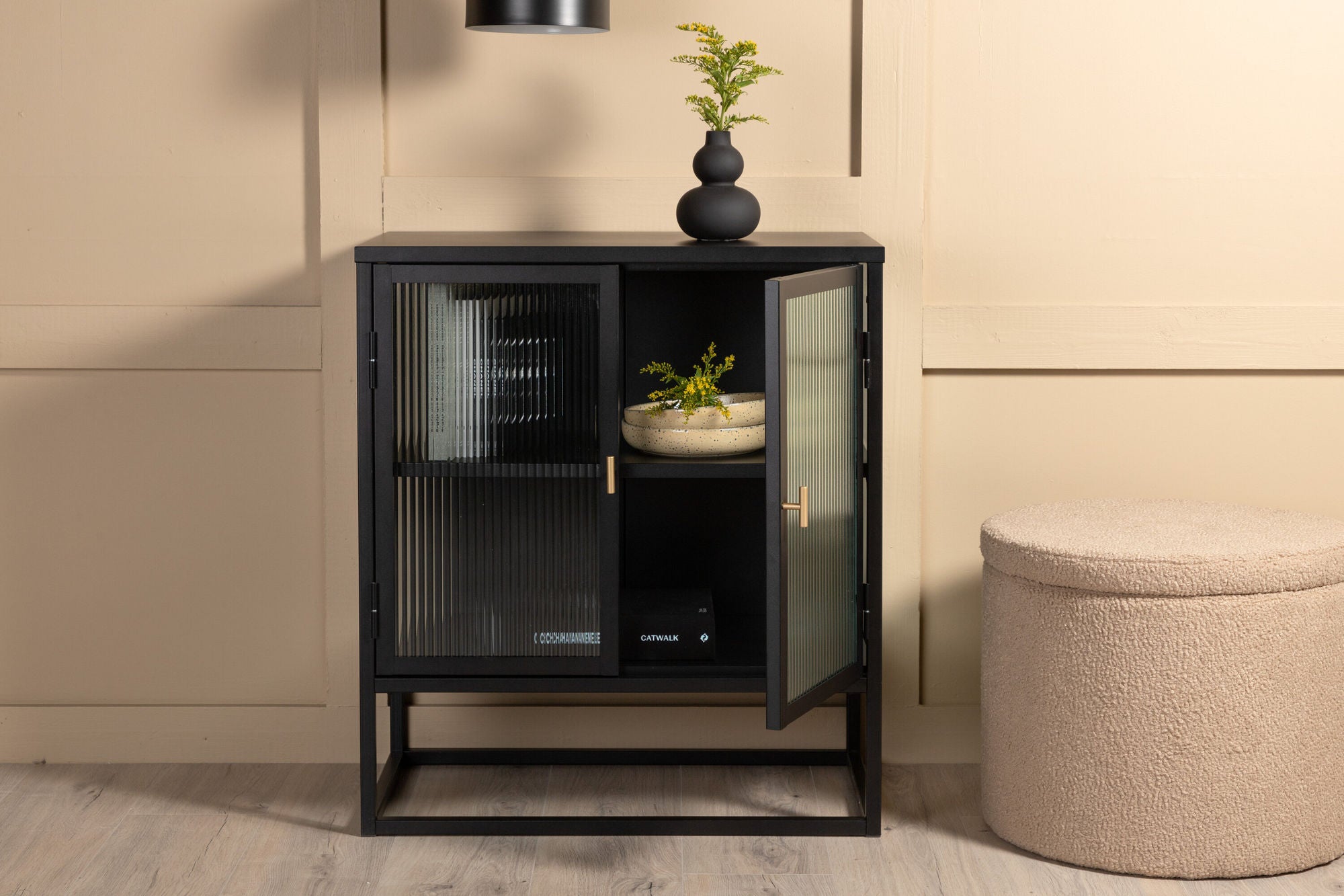 Kommode Garis 70cm - Schwarz-Kommoden-Venture Home-le canapé