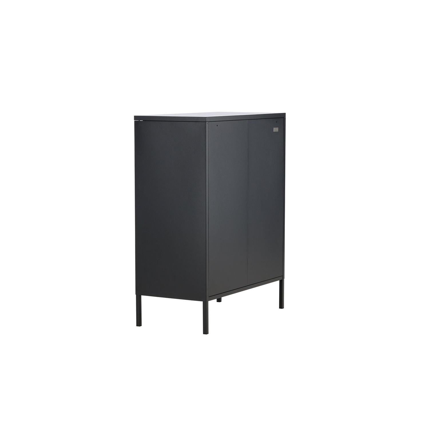 Kommode Misha 80cm aus Metall - Schwarz-Kommoden-Venture Home-le canapé