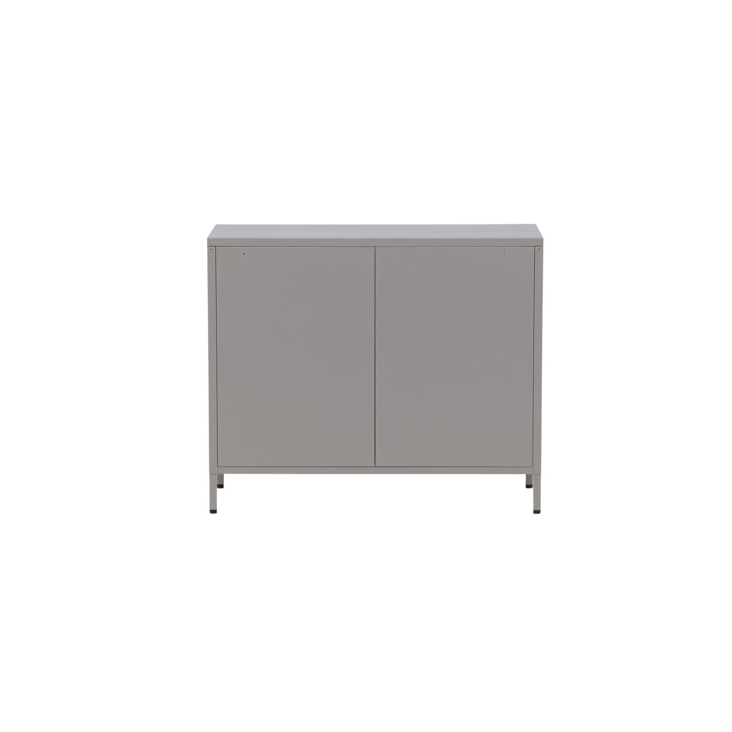Kommode Nett 90cm mit Gittertüren - Hellgrau-Kommoden-Venture Home-le canapé