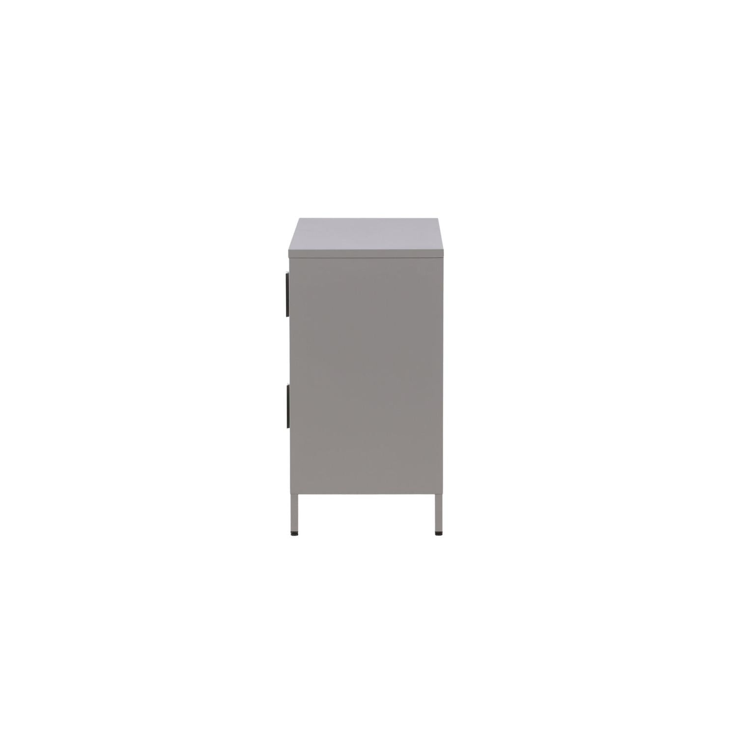 Kommode Nett 90cm mit Gittertüren - Hellgrau-Kommoden-Venture Home-le canapé