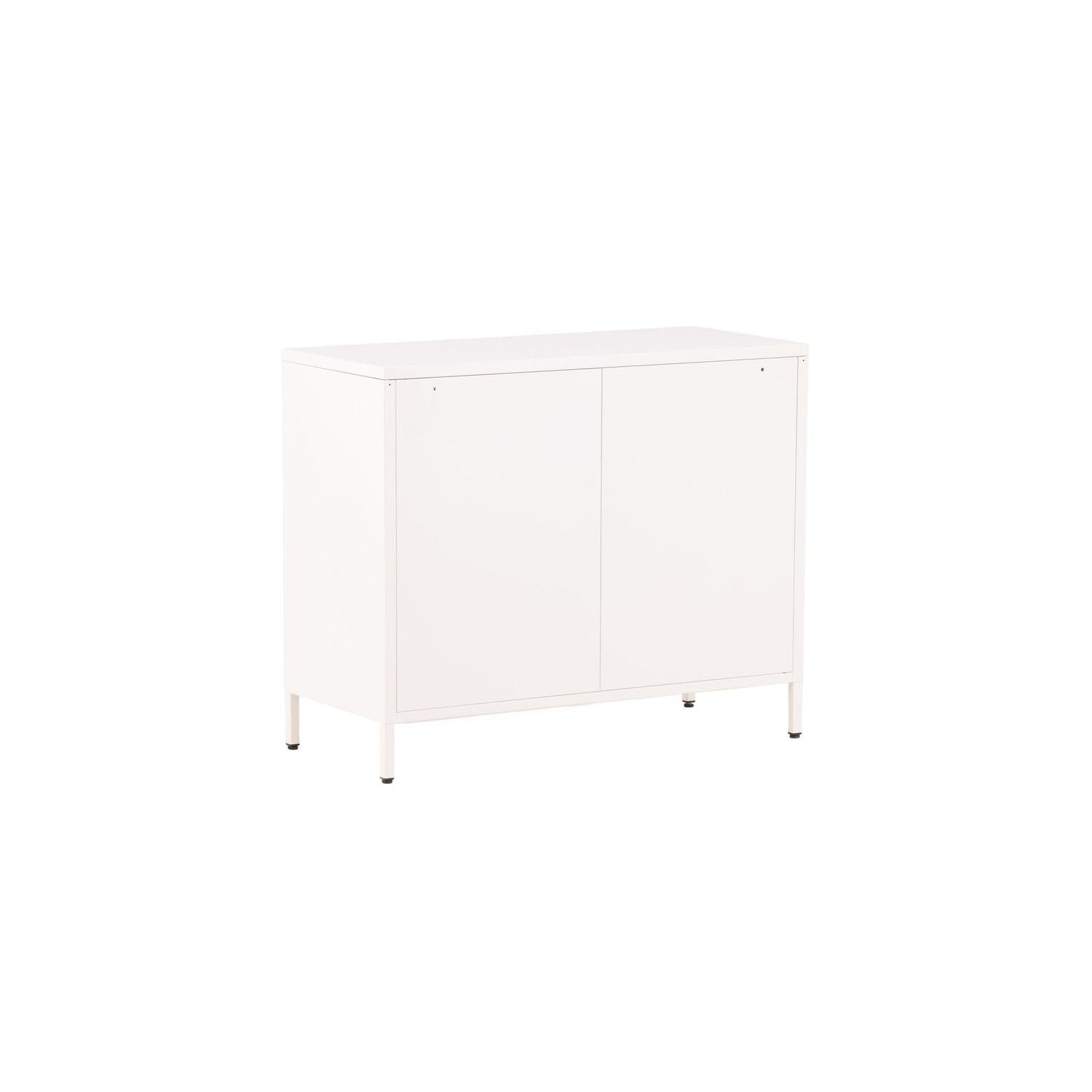 Kommode Nett 90cm mit Gittertüren - Weiß-Venture Home-le canapé