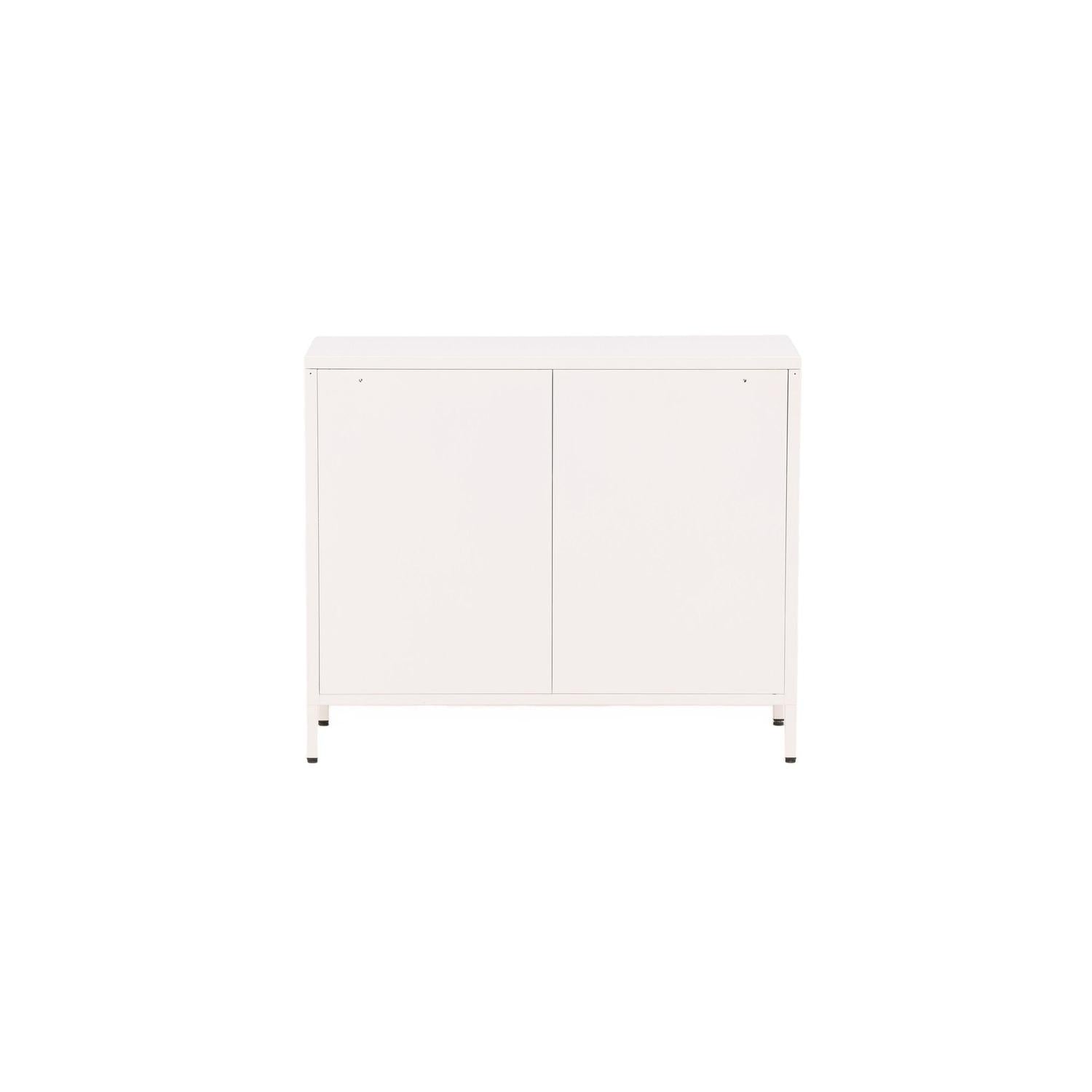 Kommode Nett 90cm mit Gittertüren - Weiß-Venture Home-le canapé