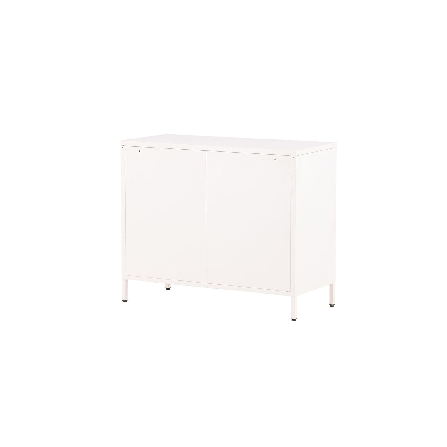 Kommode Nett 90cm mit Gittertüren - Weiß-Venture Home-le canapé