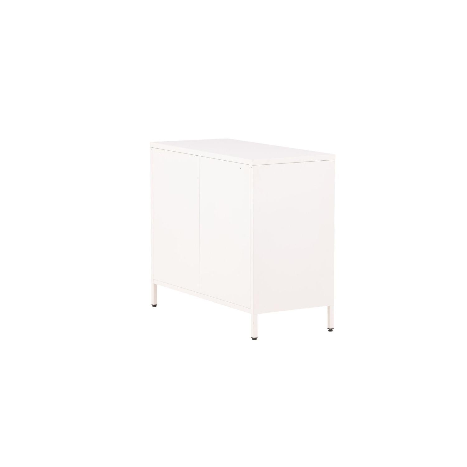 Kommode Nett 90cm mit Gittertüren - Weiß-Venture Home-le canapé