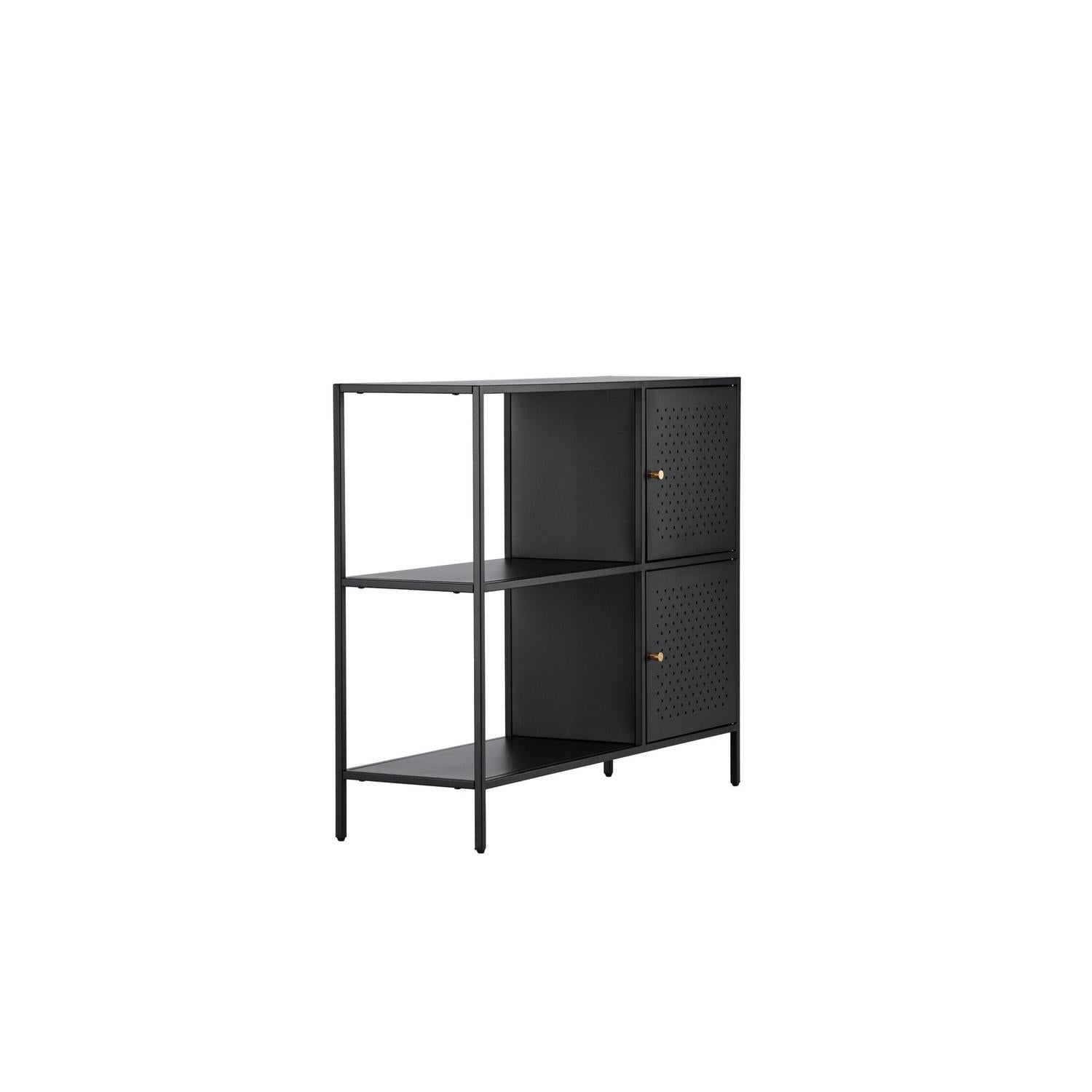 Kommode Salta aus Metall 100cm - Schwarz-Kommoden-Venture Home-le canapé