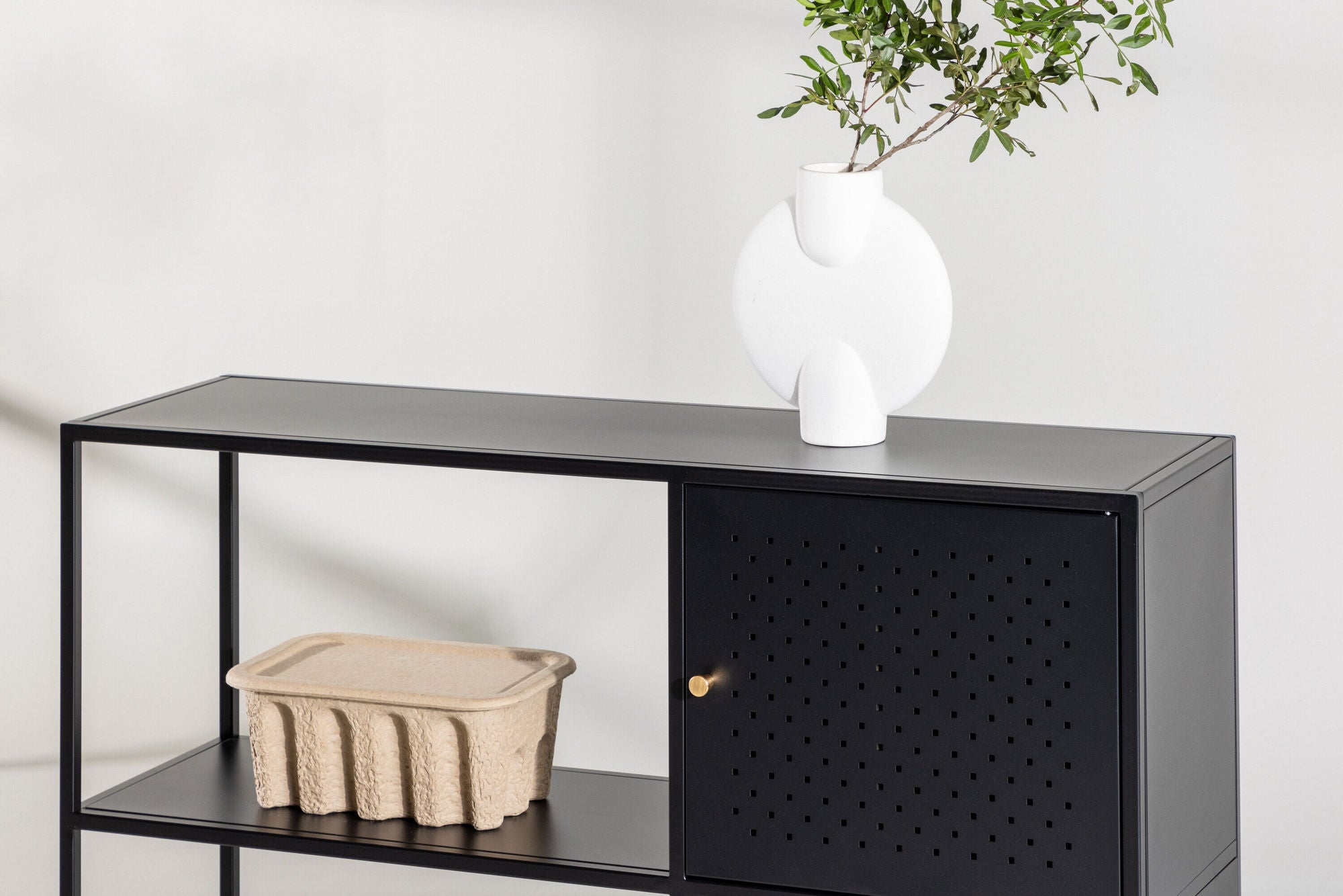 Kommode Salta aus Metall 100cm - Schwarz-Kommoden-Venture Home-le canapé