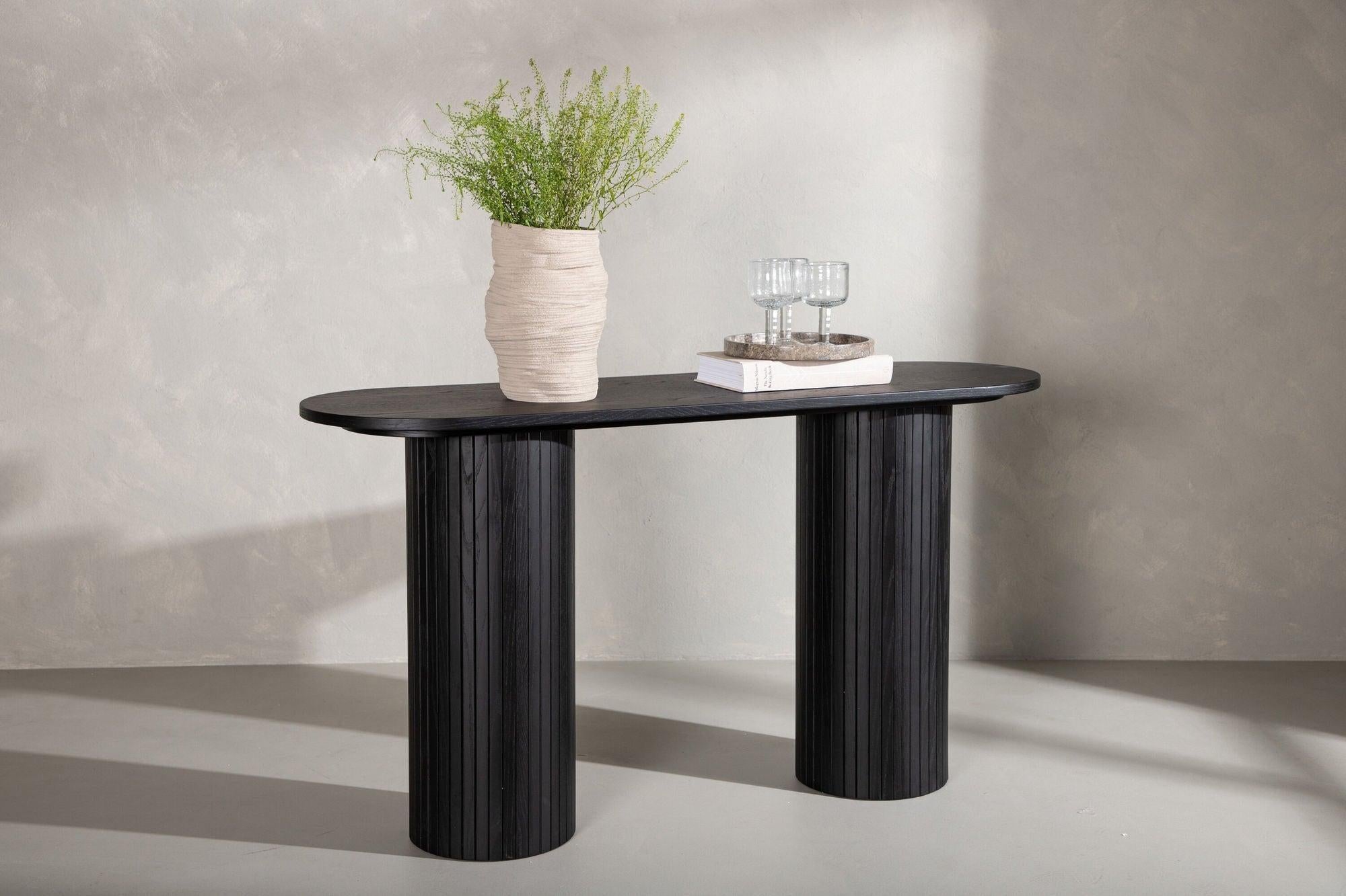 Konsolentisch Bianca - Schwarz-Konsolentisch-Venture Home-le canapé